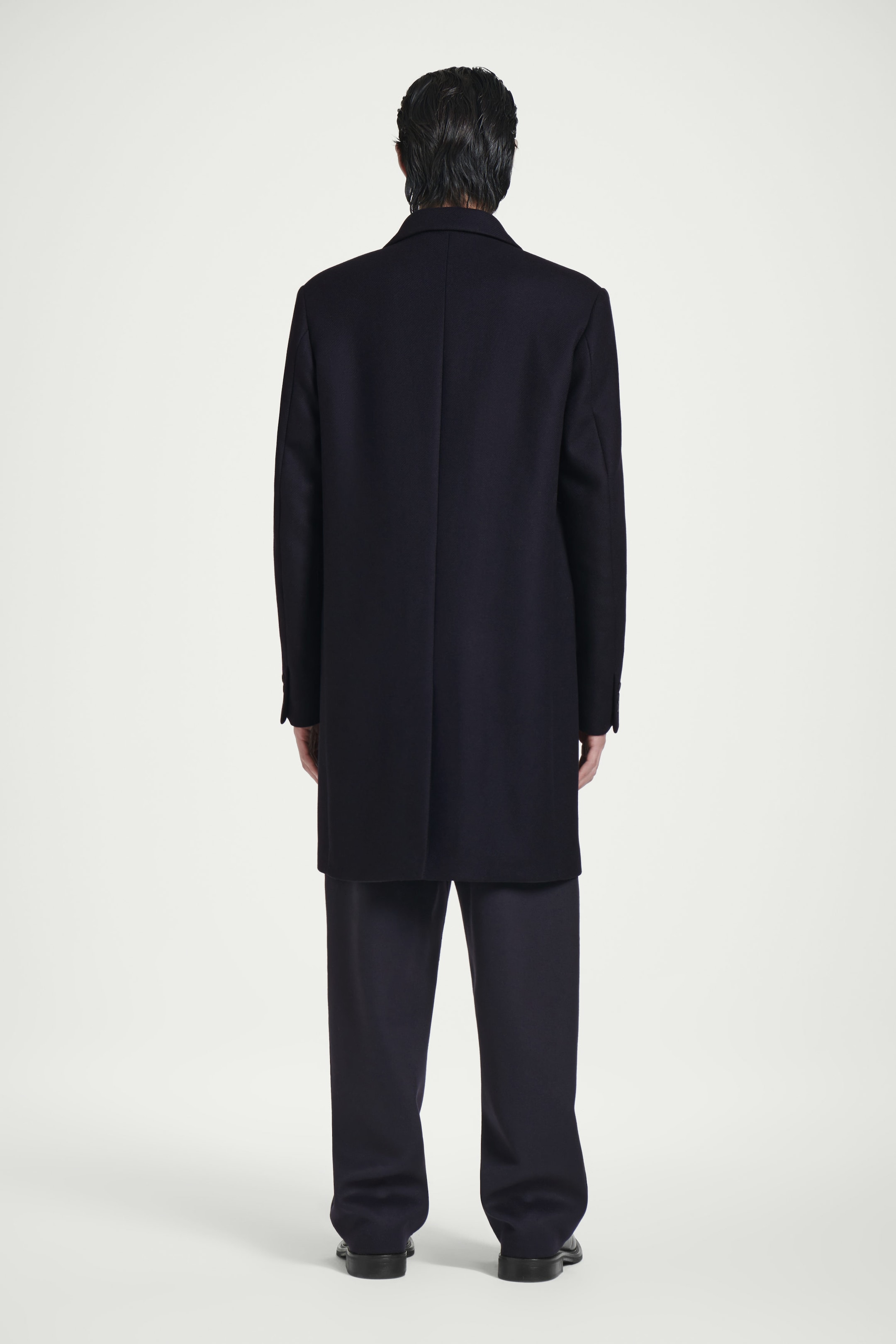 TAILORED WOOL-TWILL COAT