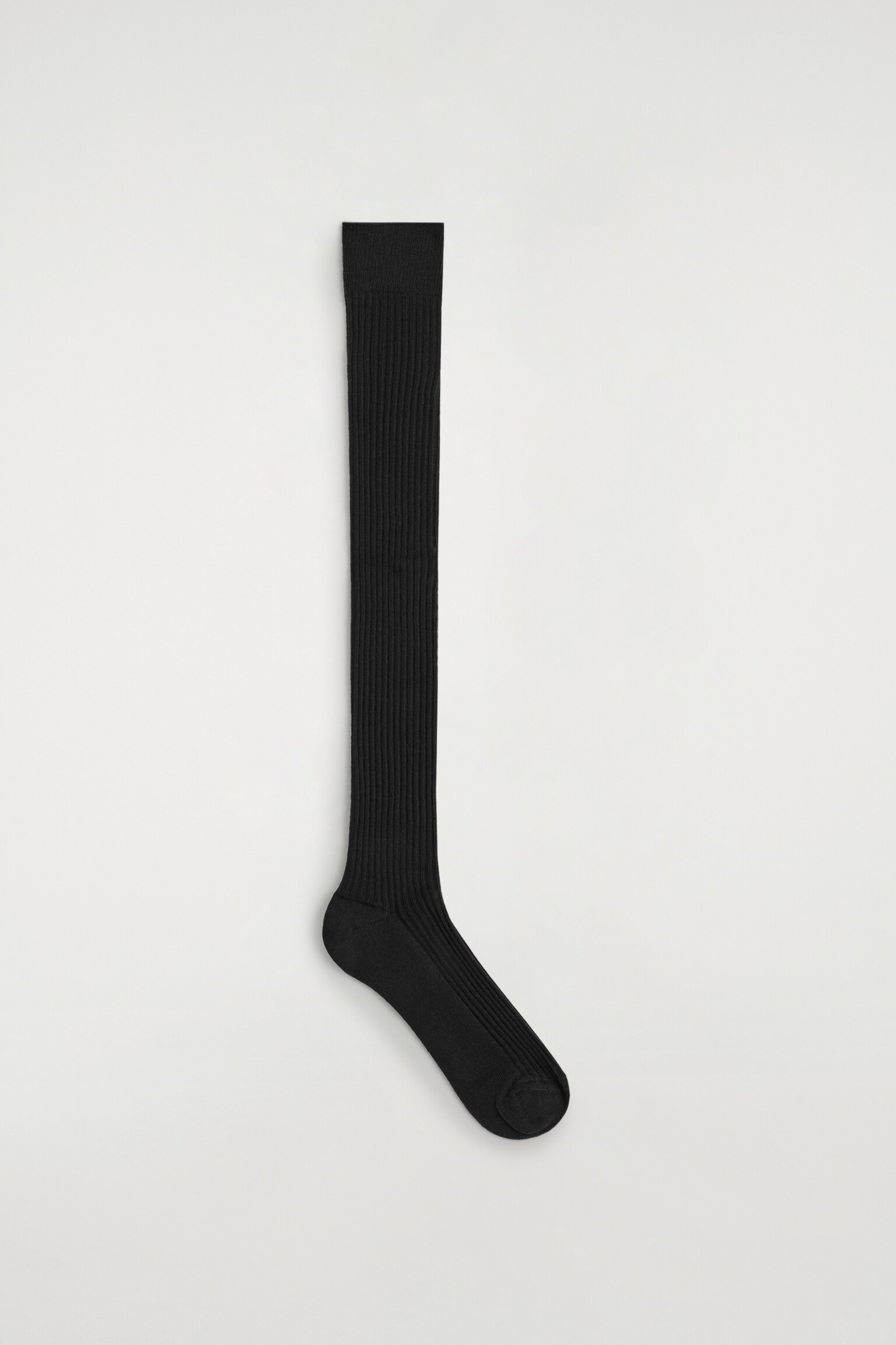 LONG WOOL BOOT SOCKS - NOIR/CHARCOAL MÉLANGE - 2