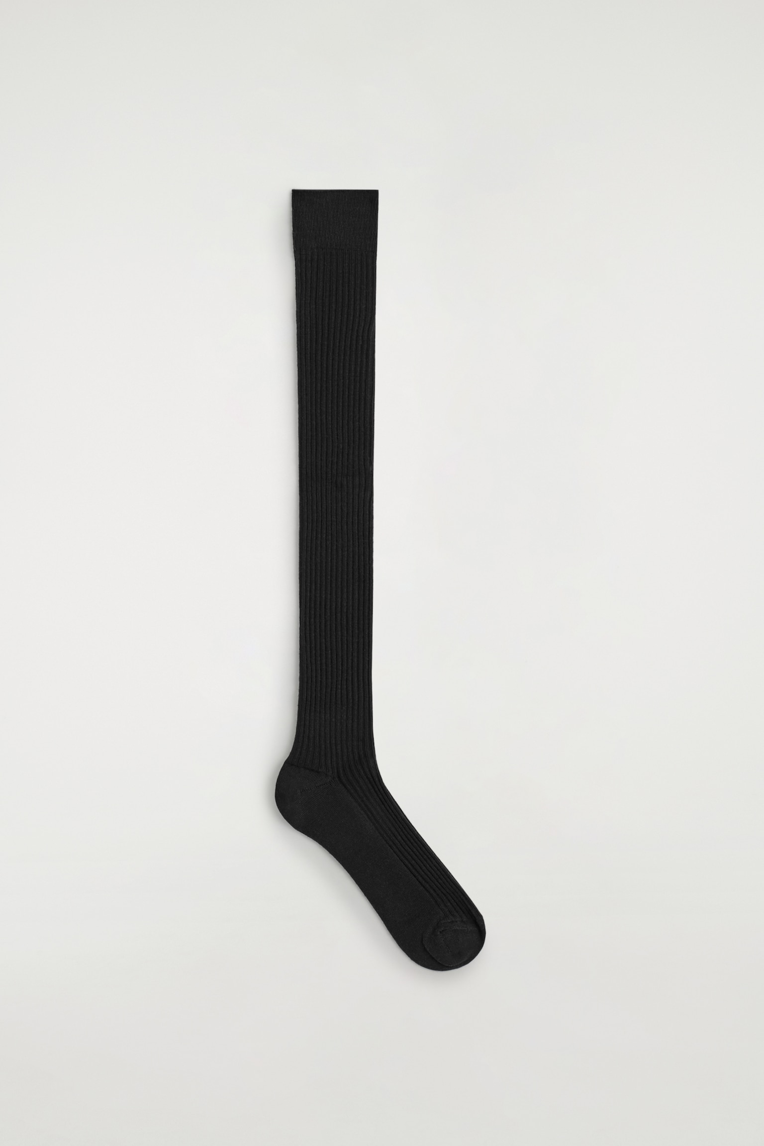 LONG WOOL BOOT SOCKS - BLACK/CHARCOAL MÉLANGE - 2