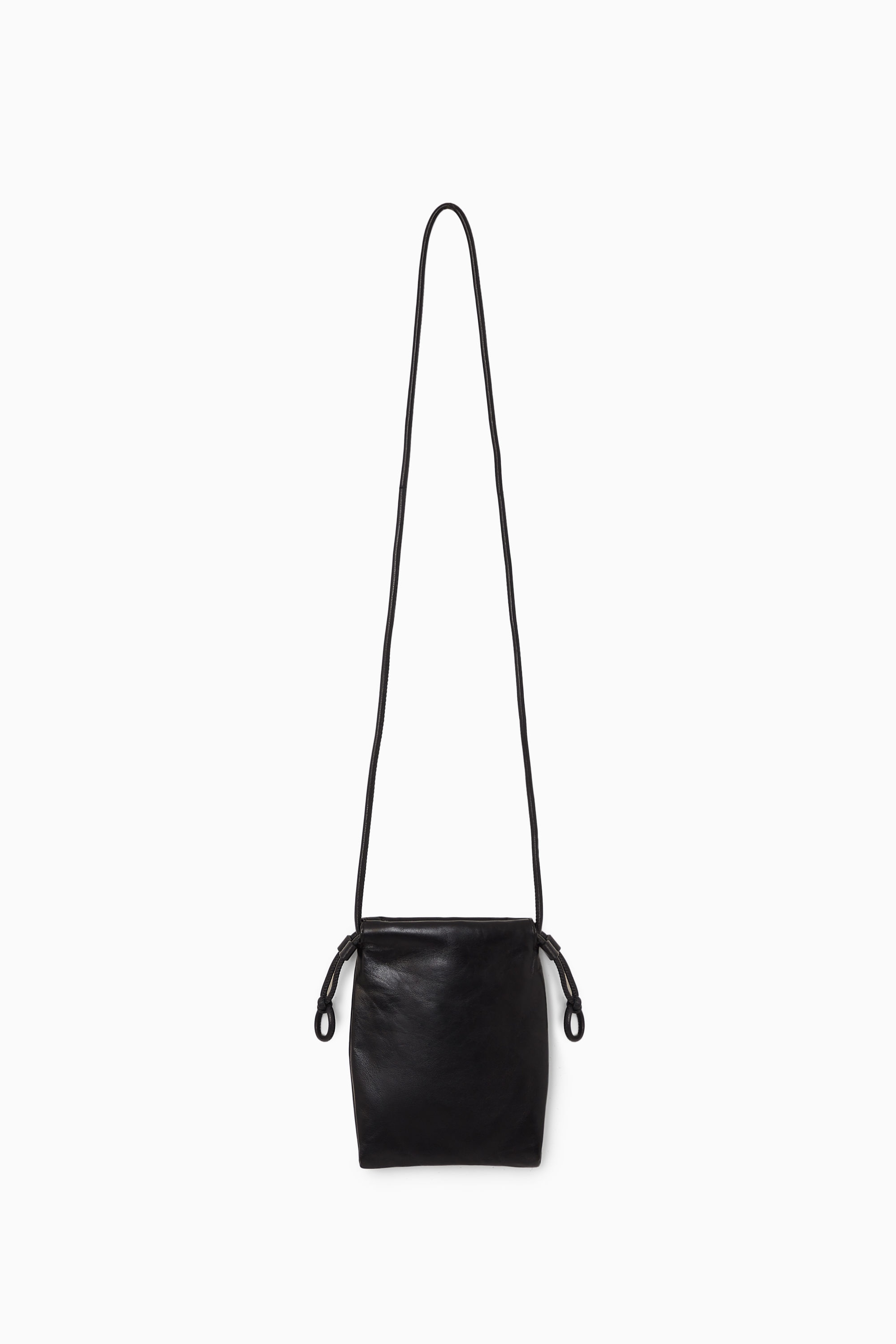☆NOIAGO☆ Vegan Leather Drawstring Bag Black NWOT French Connection Vegan Leather Black Rounded Backpack