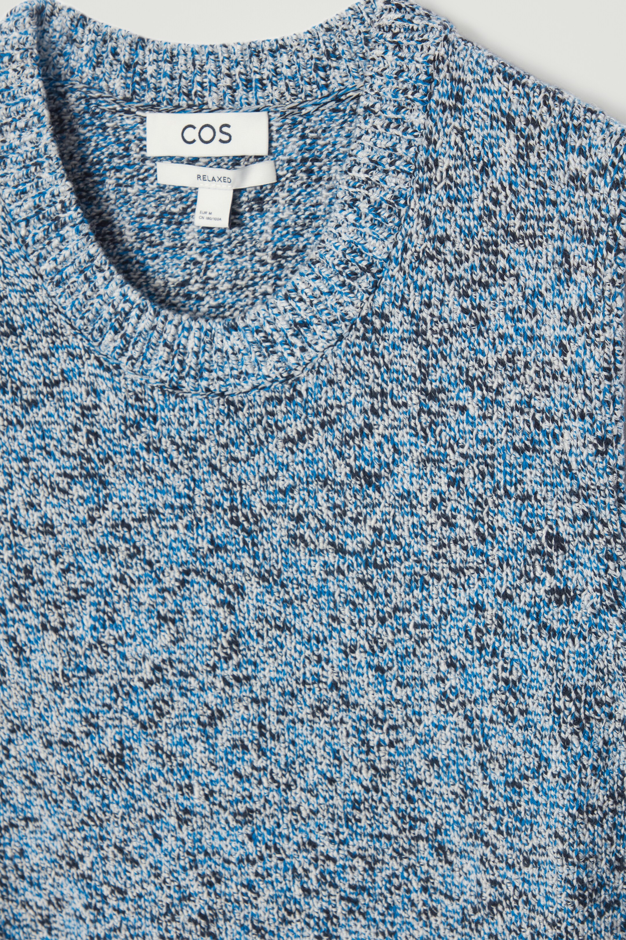 Ingrandisci l'immagine: RELAXED MÉLANGE-KNIT COTTON VEST - BLUE MÉLANGE - UOMO | H&M CH 2