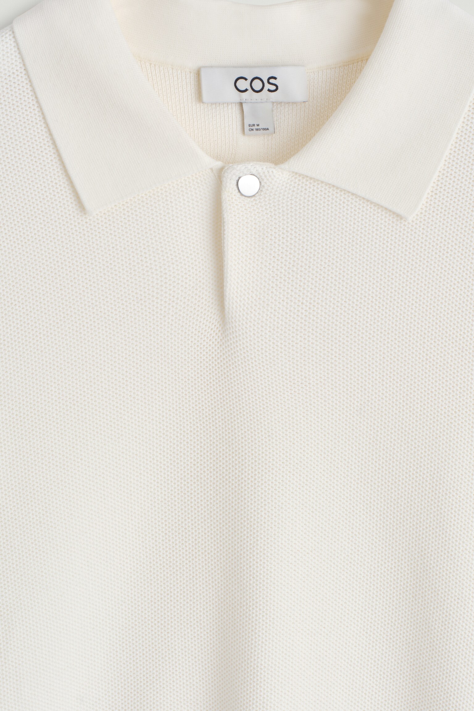POLO DE PUNTO PANAL DE ABEJA - BLANCO ROTO/AZUL MARINO - 5
