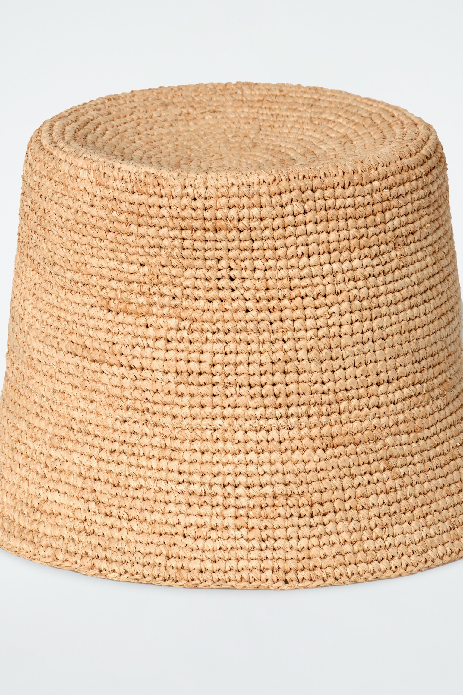 STRAW BUCKET HAT - BEIGE/BROWN - 3