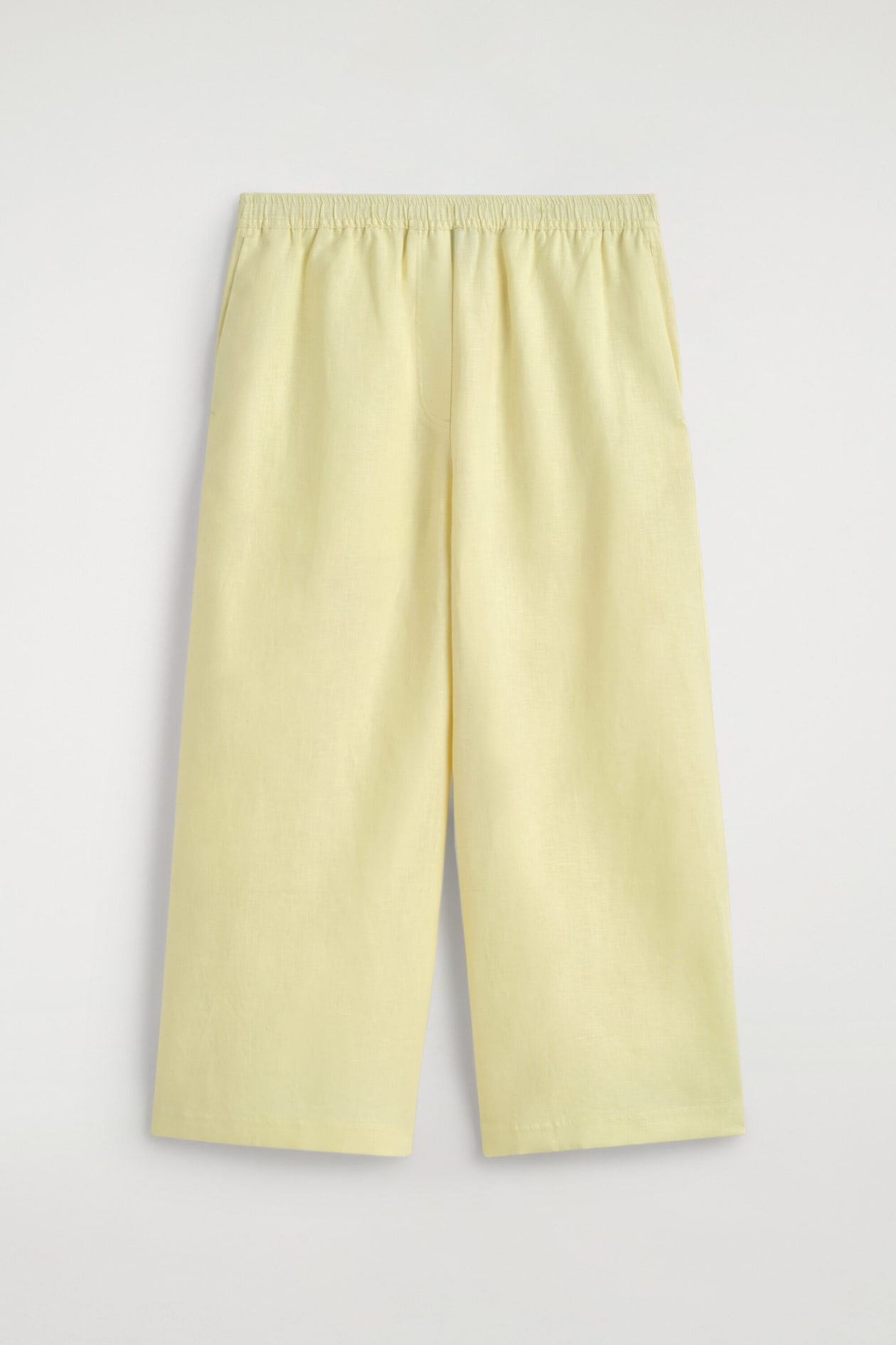 LINEN CULOTTES — YELLOW