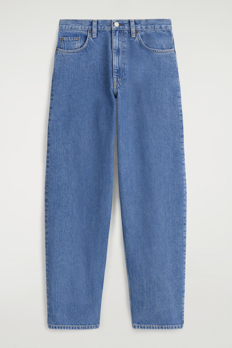 Cos Bay Barrel-leg Jeans In Blue