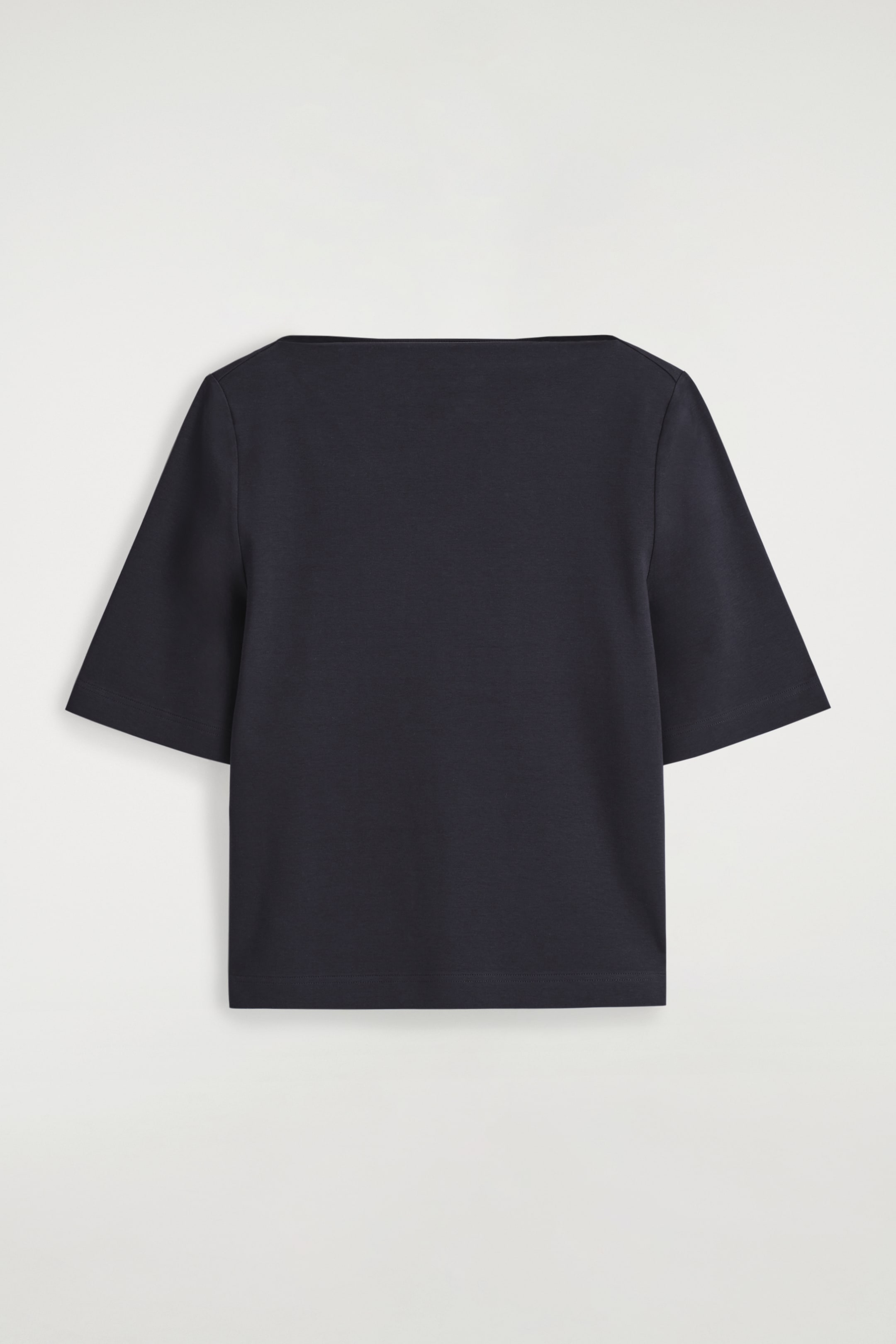 Agrandir l'image: T-SHIRT À COL BATEAU EN COTON - BLEU MARINE - FEMME | H&M FR 5