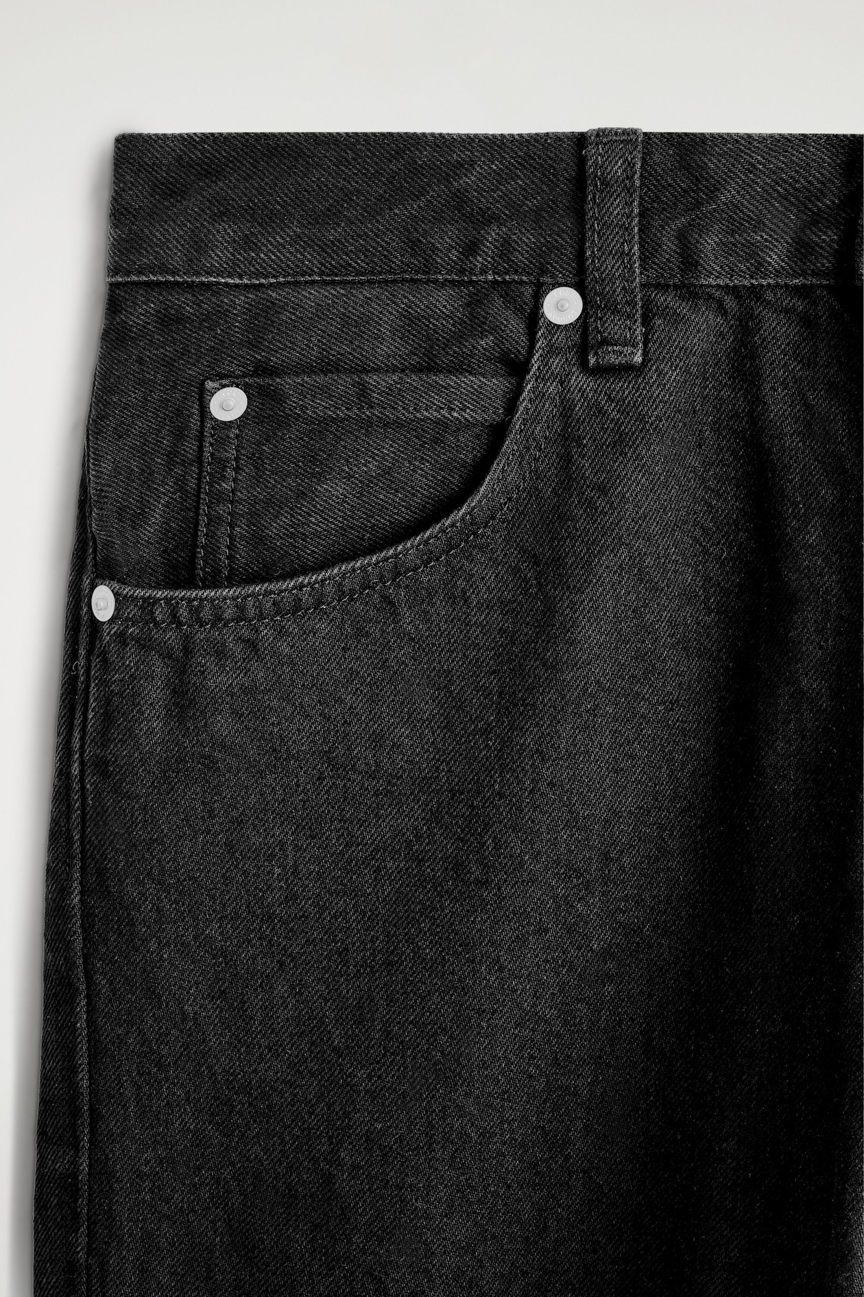 VALLEY CROPPED BOOTCUT JEANS — BLACK