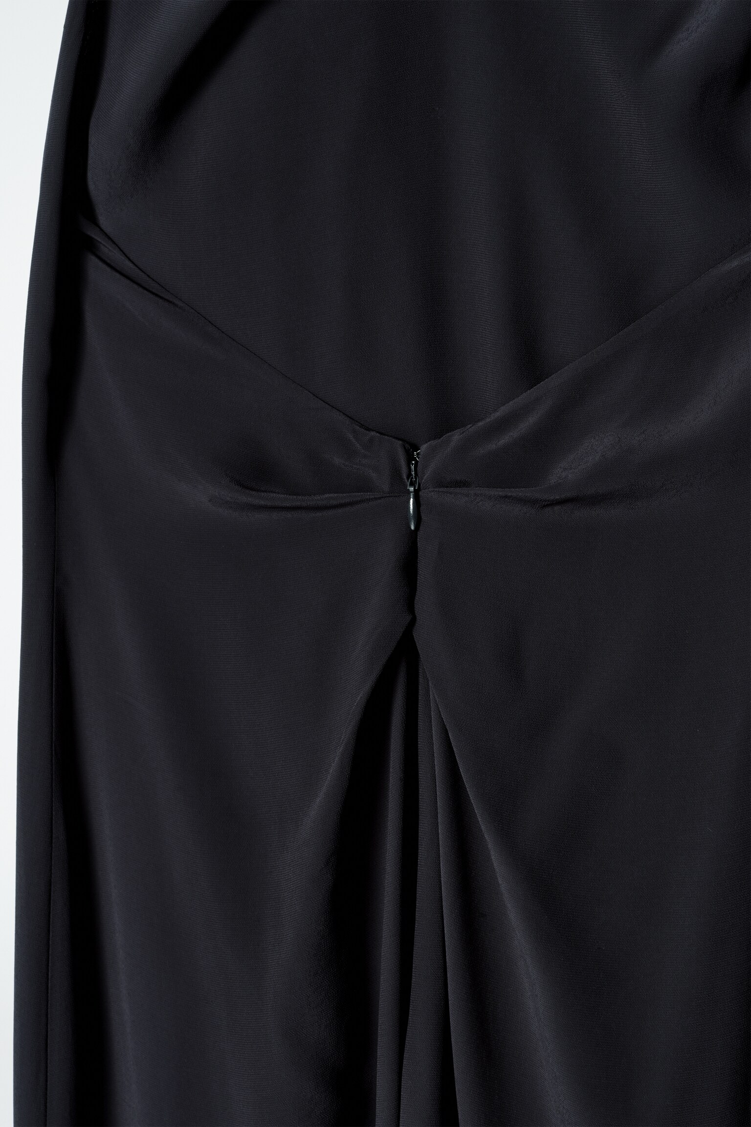 ROBE LONGUE À COL BÉNITIER - BLEU MARINE - 3