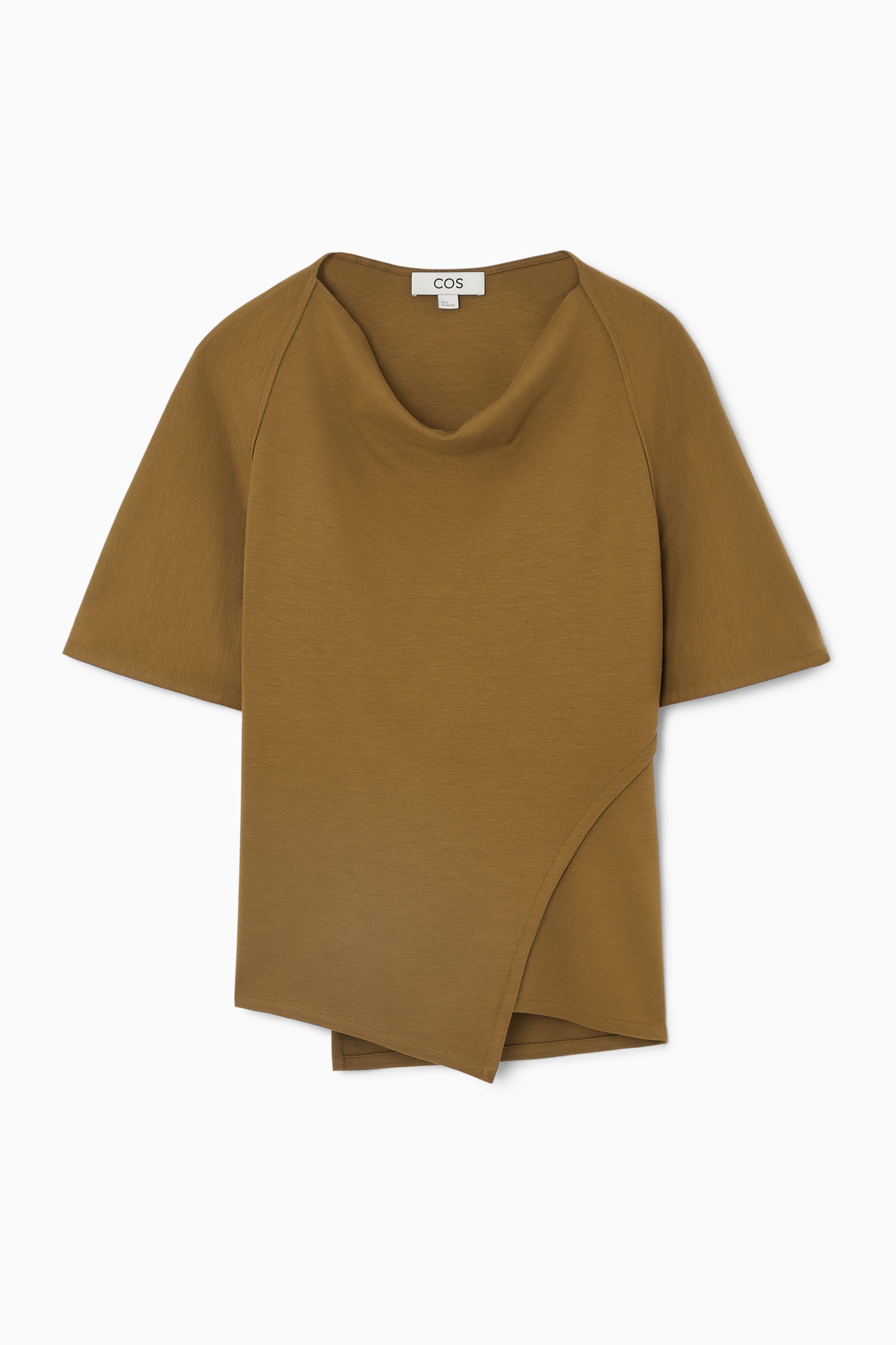 JERSEY WRAP MIDI SKIRT