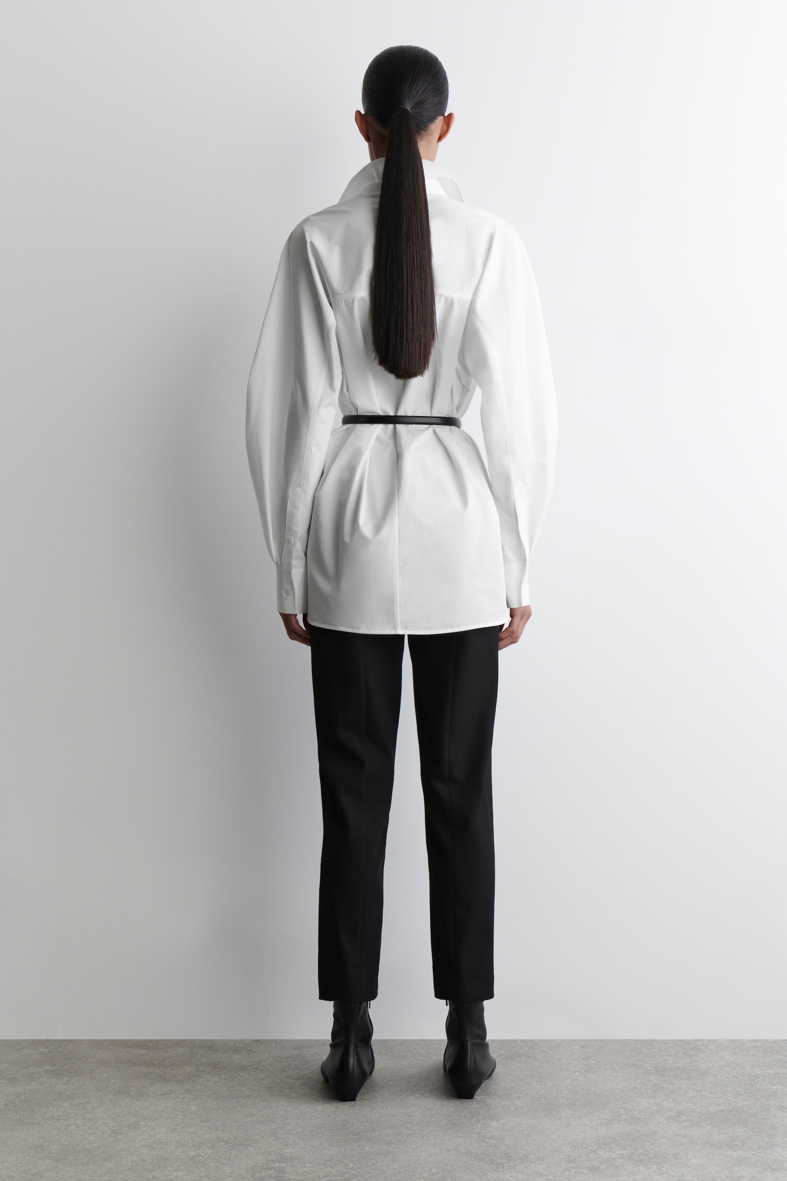 PANTALON COURT SLIM - NOIR/BRUN - 4