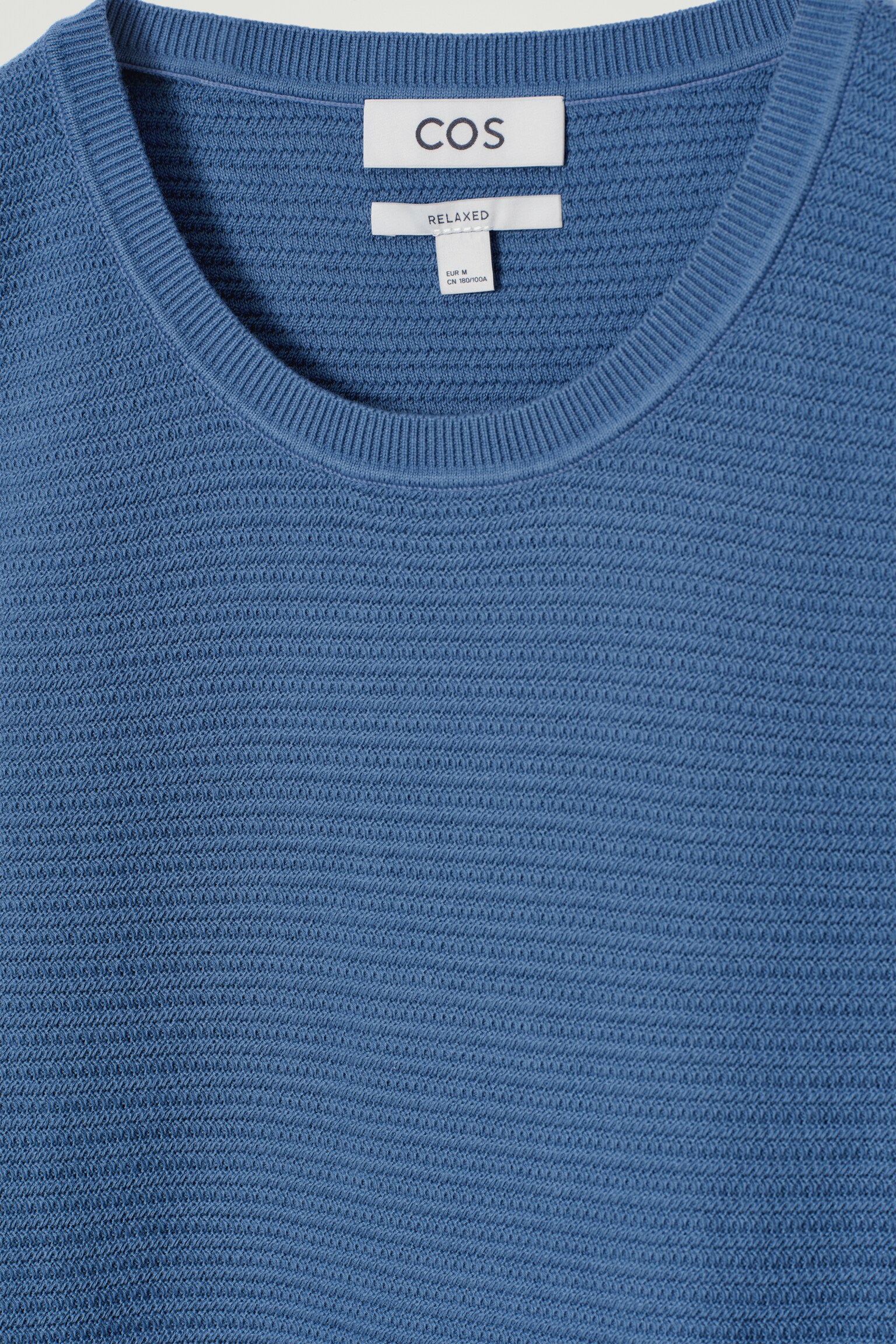 CANOTTA IN MAGLIA DI COTONE CON TEXTURE - BLU/BIANCO SPORCO/NERO/BLU NAVY - 4