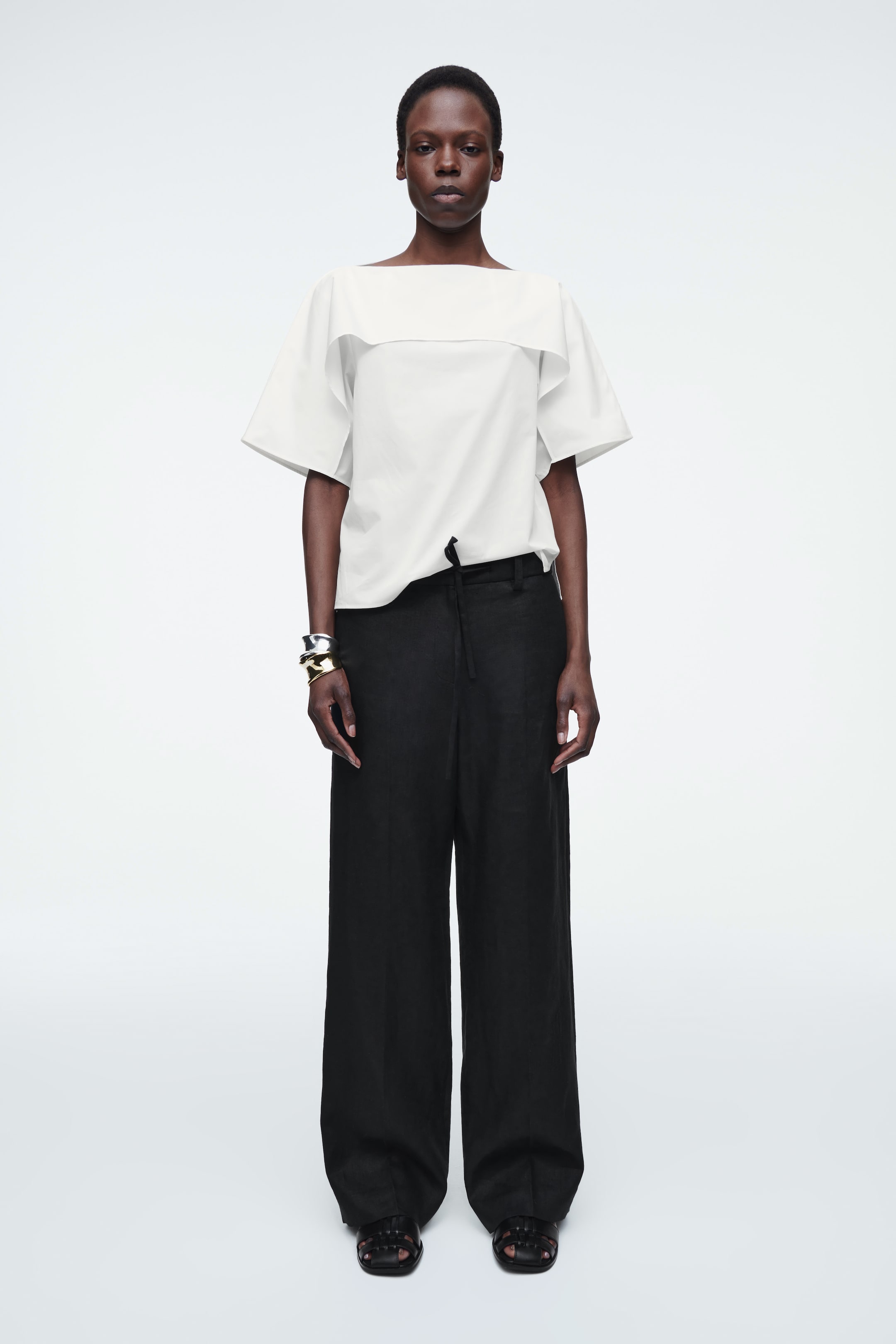 Visualizza immagine più grande: TOP DRAPPEGGIATO IN COTONE - BIANCO - DONNA | H&M IT 2