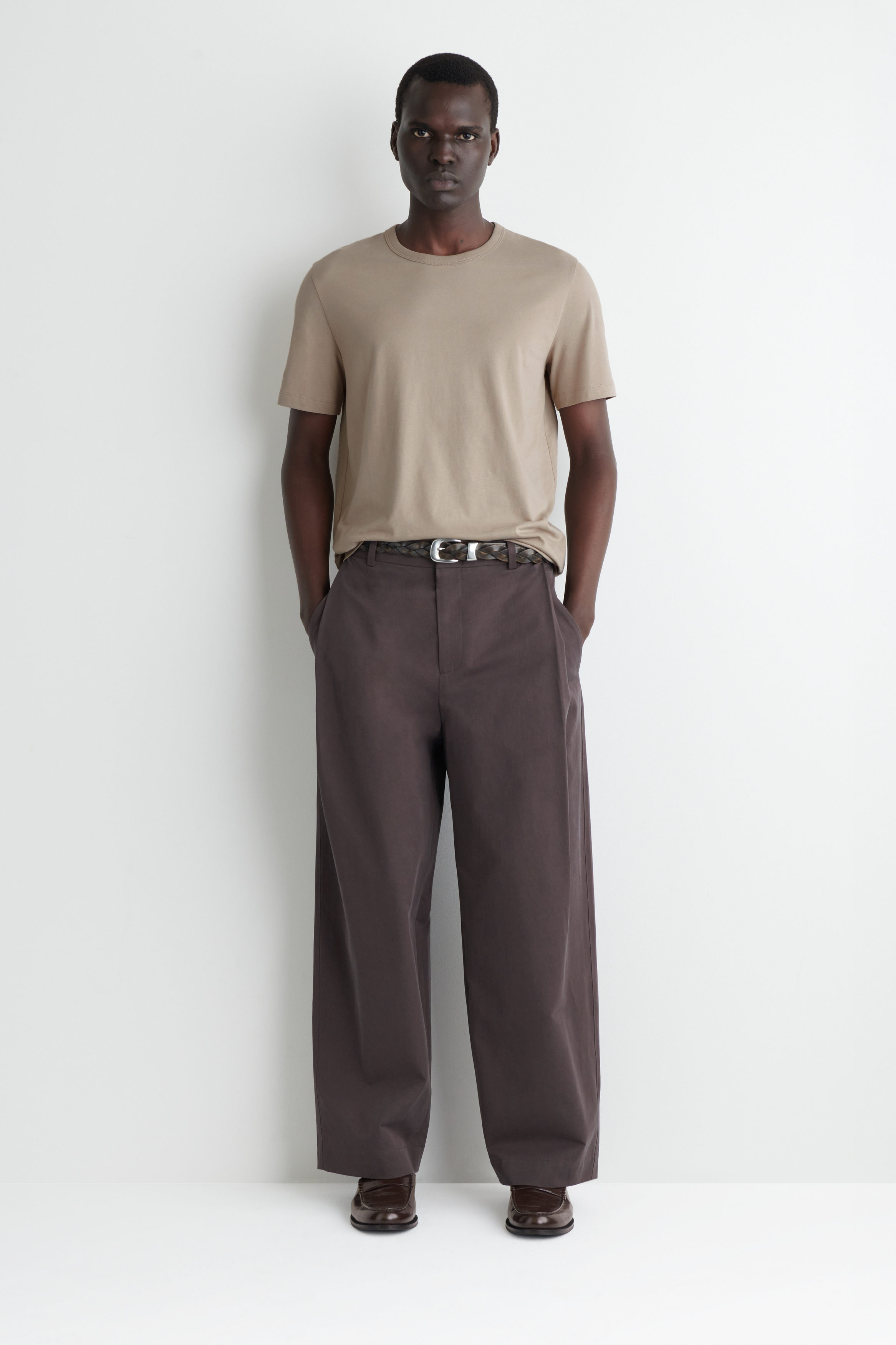 BRUSHED-COTTON SHIRT - MOLE | COS GB