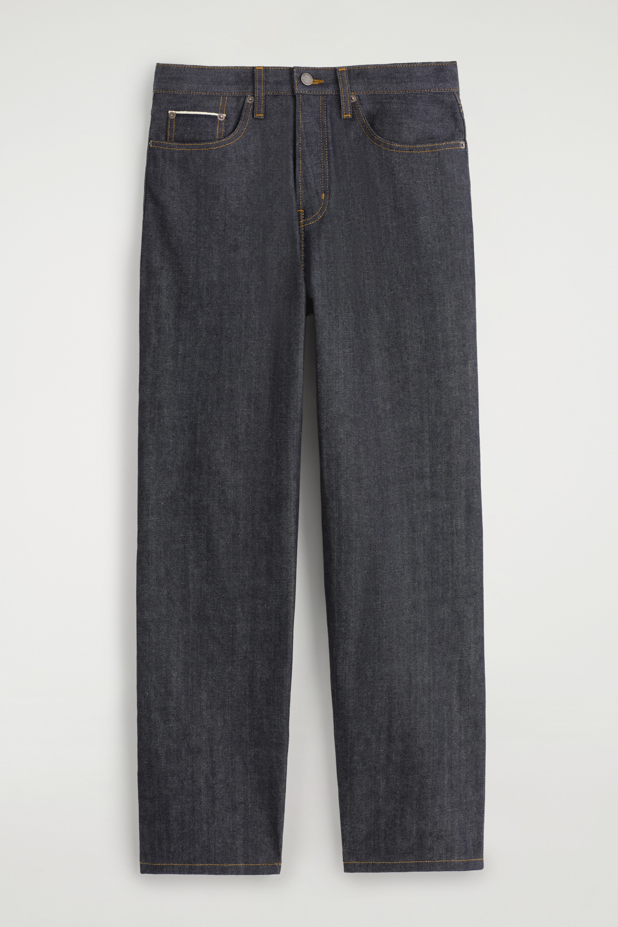 Visa större bild: RIDER RAW SELVEDGE STRAIGHT-LEG JEANS - OTVÄTTAD INDIGO - HERR | H&M SE 7
