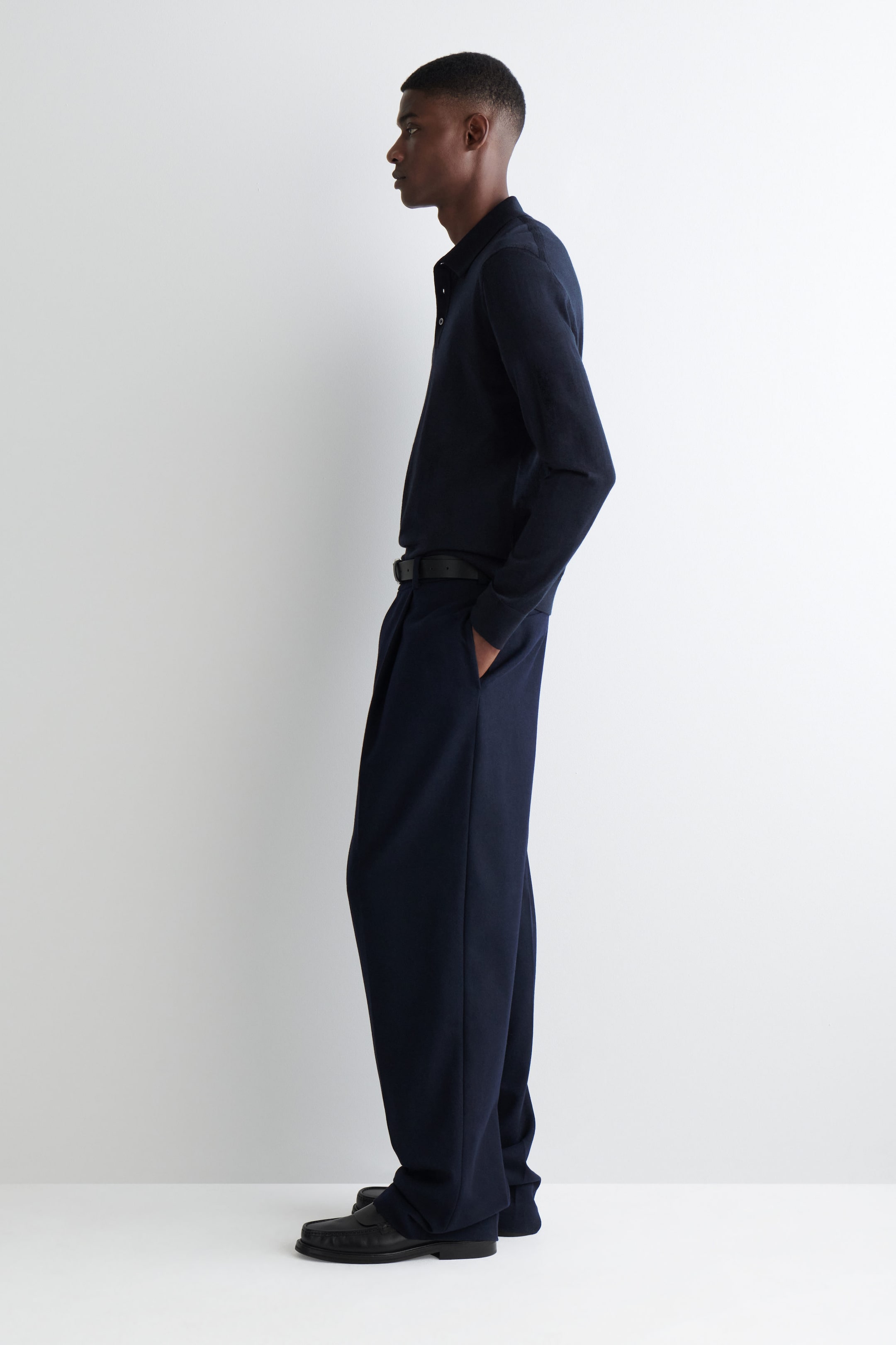 SLIM MERINO WOOL POLO SHIRT