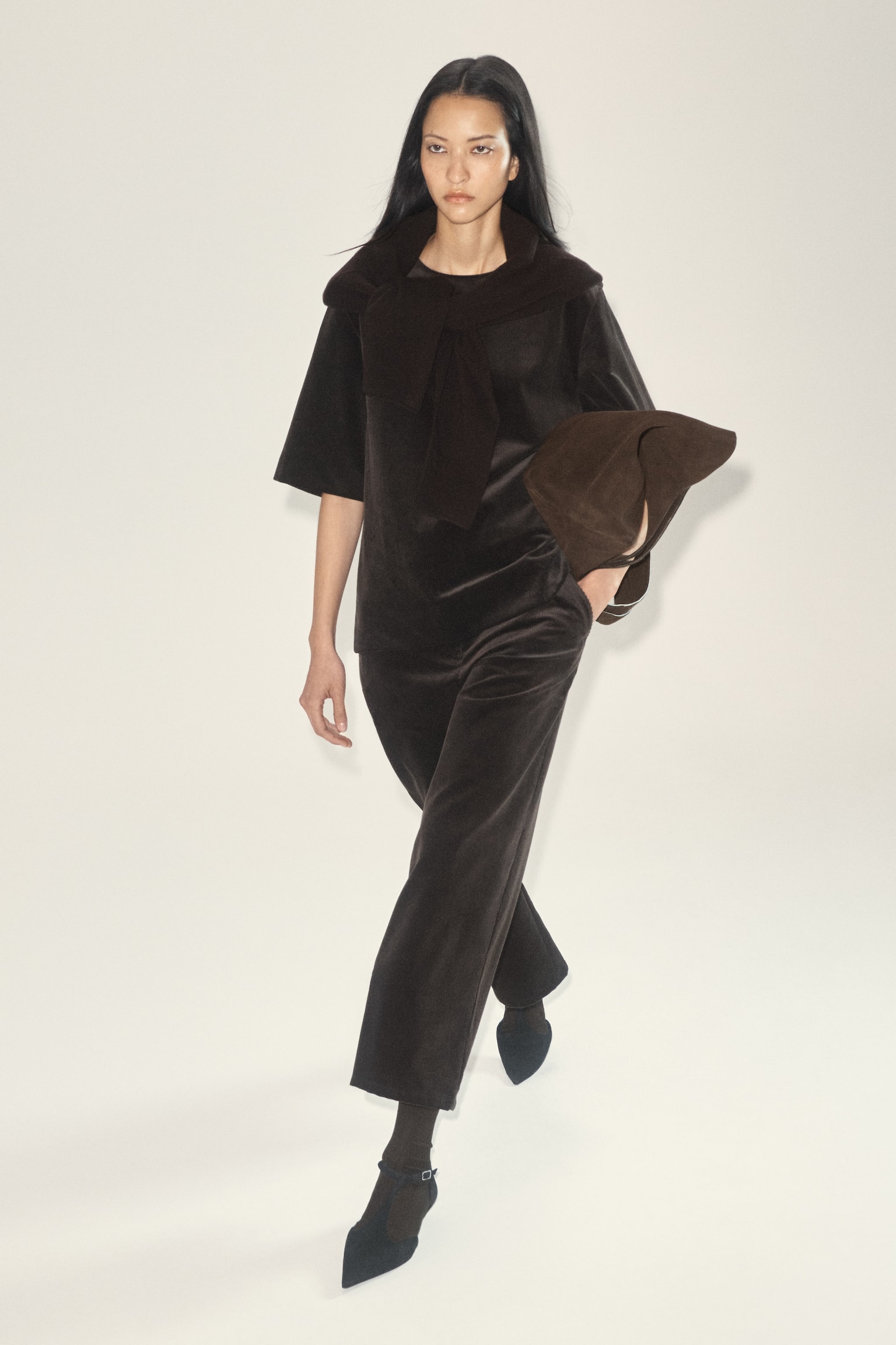 CULOTTES AUS CORD - DUNKELBRAUN - 4