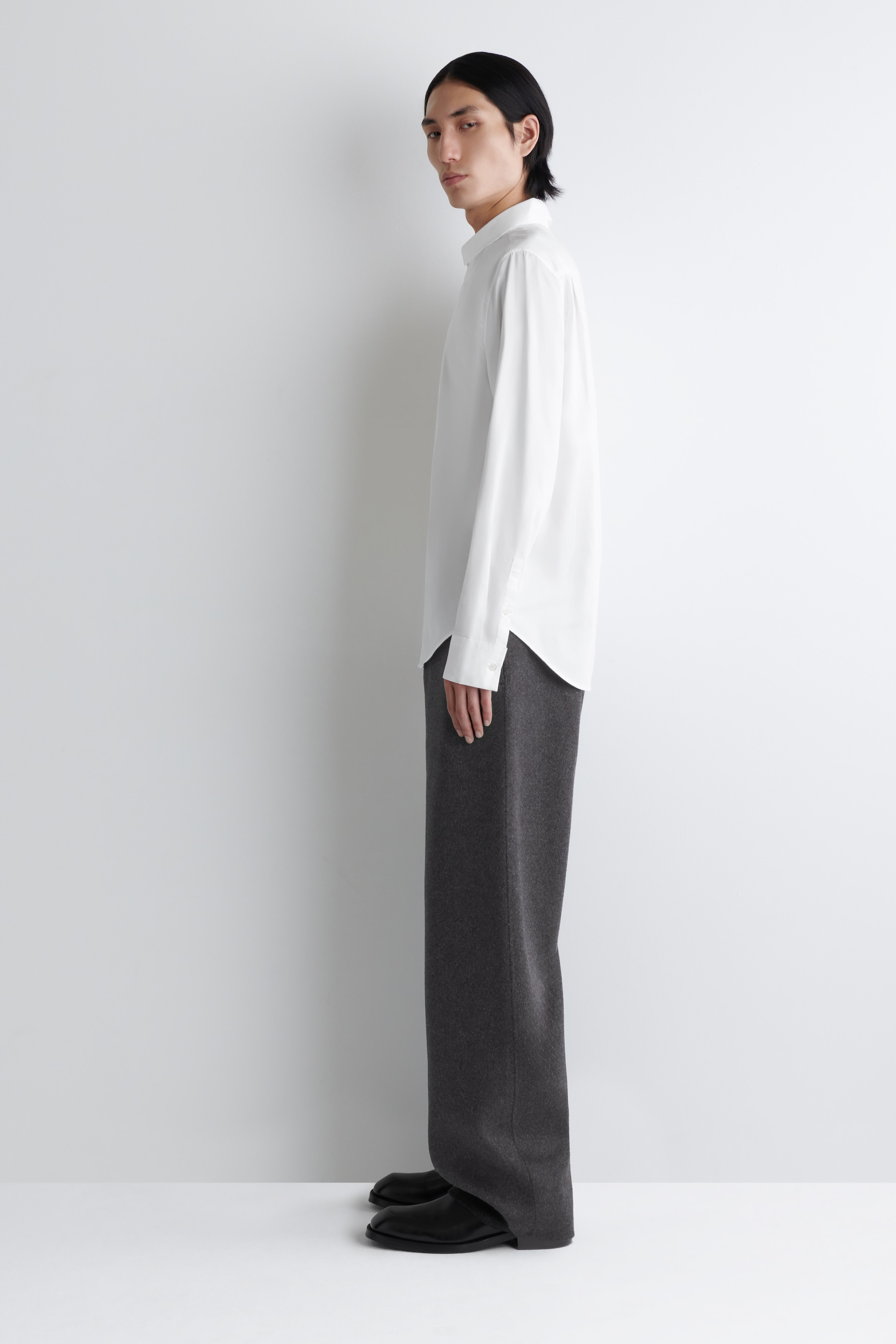Ingrandisci l'immagine: TAILORED COTTON SHIRT - WHITE - UOMO | H&M CH 4