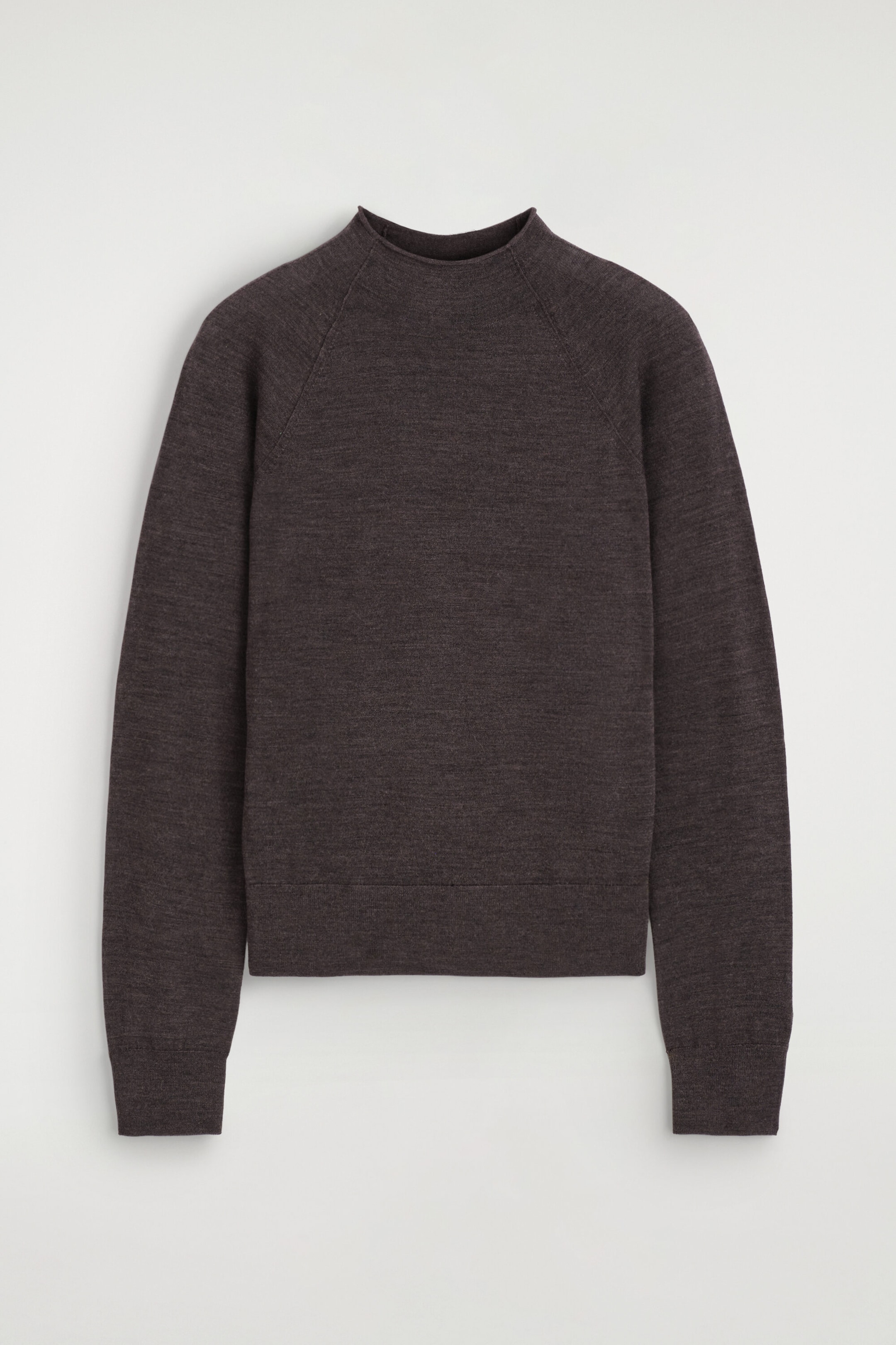 MERINO WOOL FUNNEL-NECK SWEATER