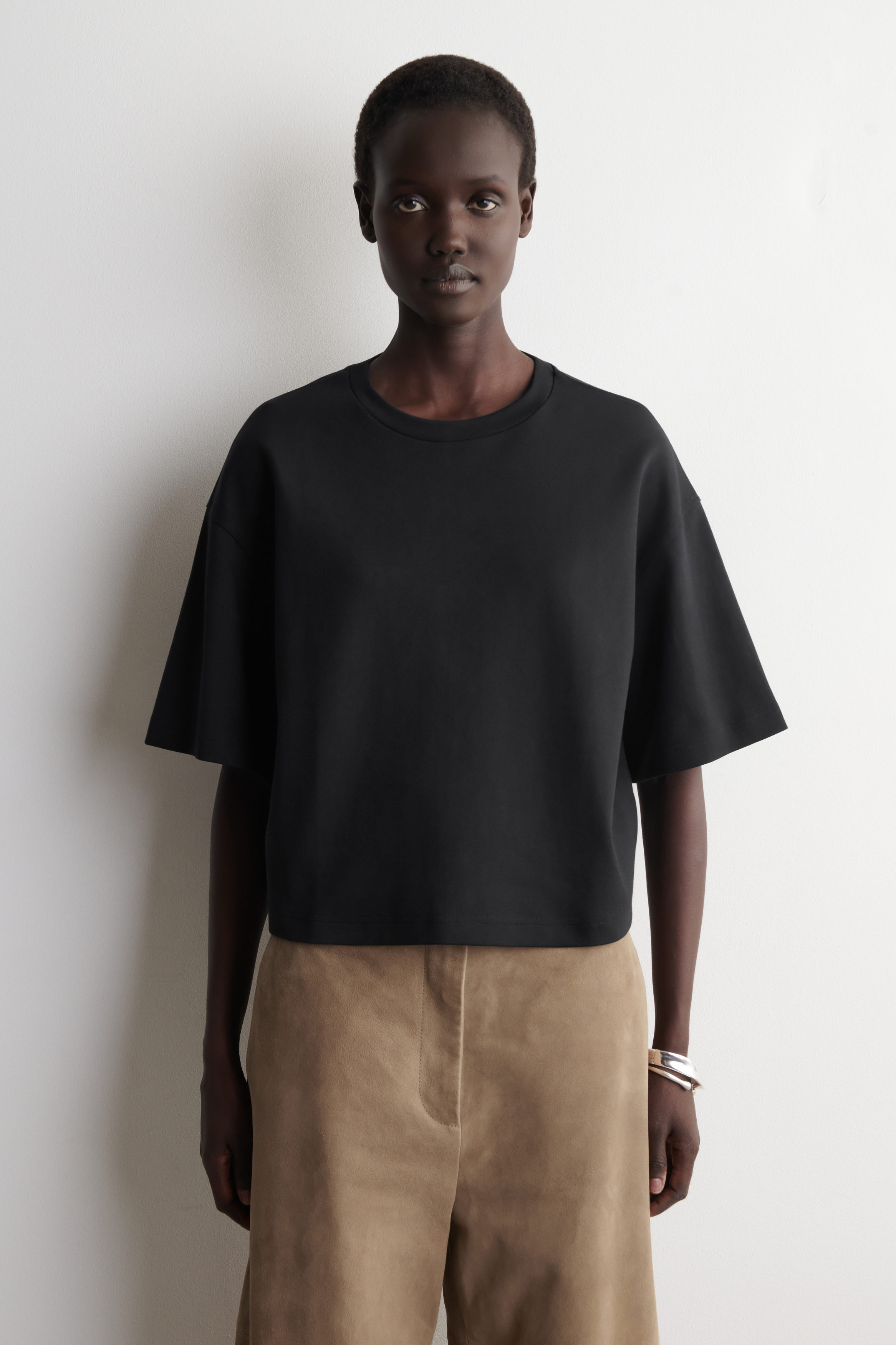 セオリー 25SS SILK COMBO OS BOXY TEE C カットソー dg_organic_basics-women-