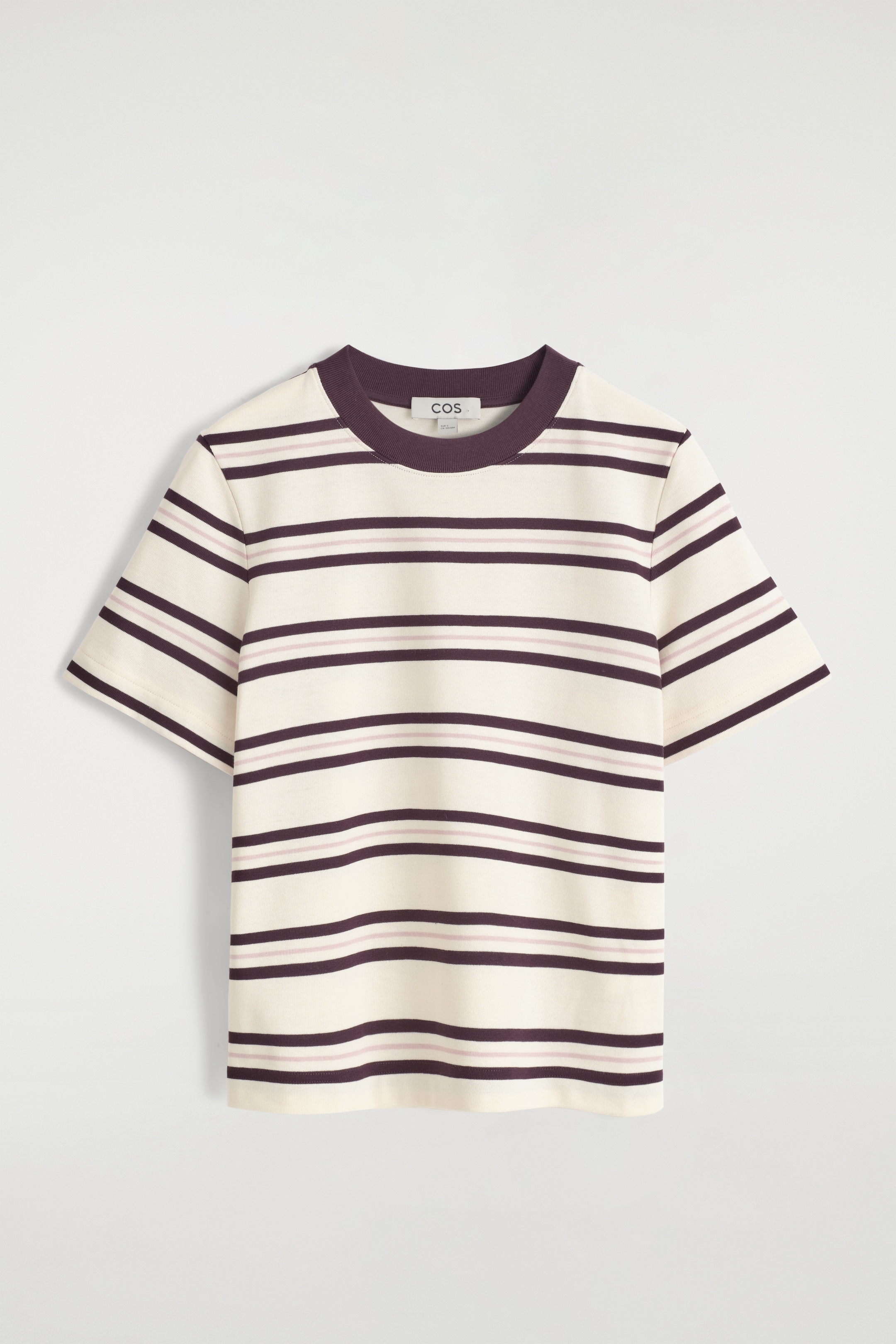Visualizza immagine più grande: T-SHIRT LINEARE DAL TAGLIO REGOLARE - BIANCO / BORDEAUX / RIGHE - DONNA | H&M IT 5