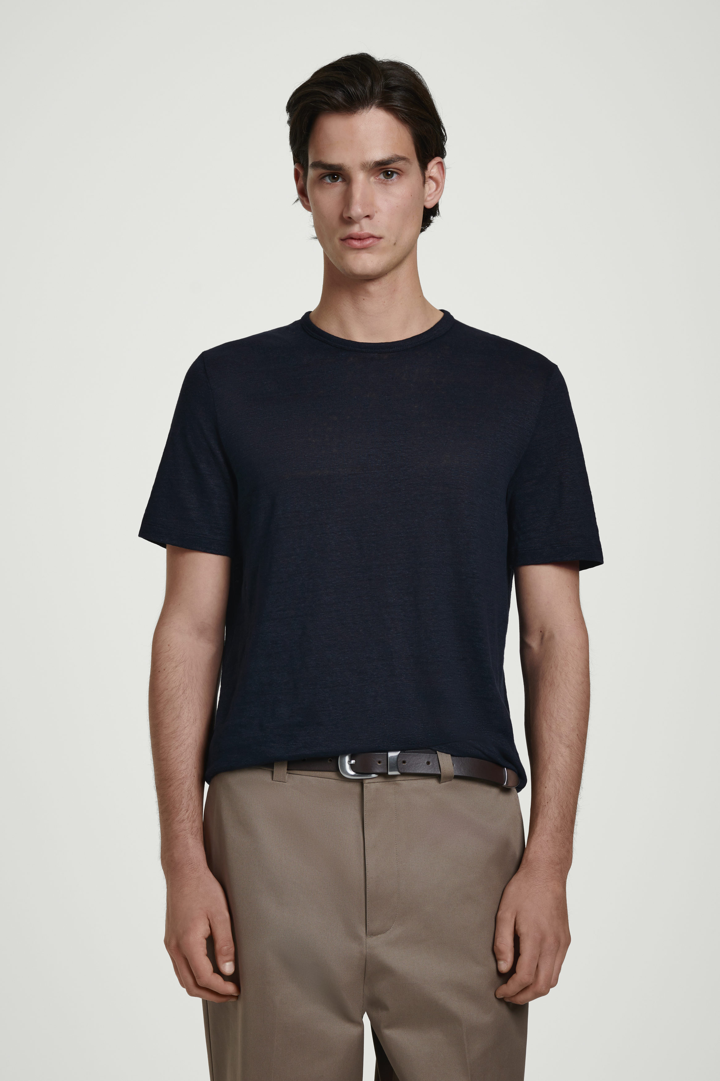 Tシャツ・カットソー BARBA SS25 CLASSIC COTTON LINEN SHIRT (K1U13P0147137U 02) Brown and light blue striped shirt Barba - men - BARBA