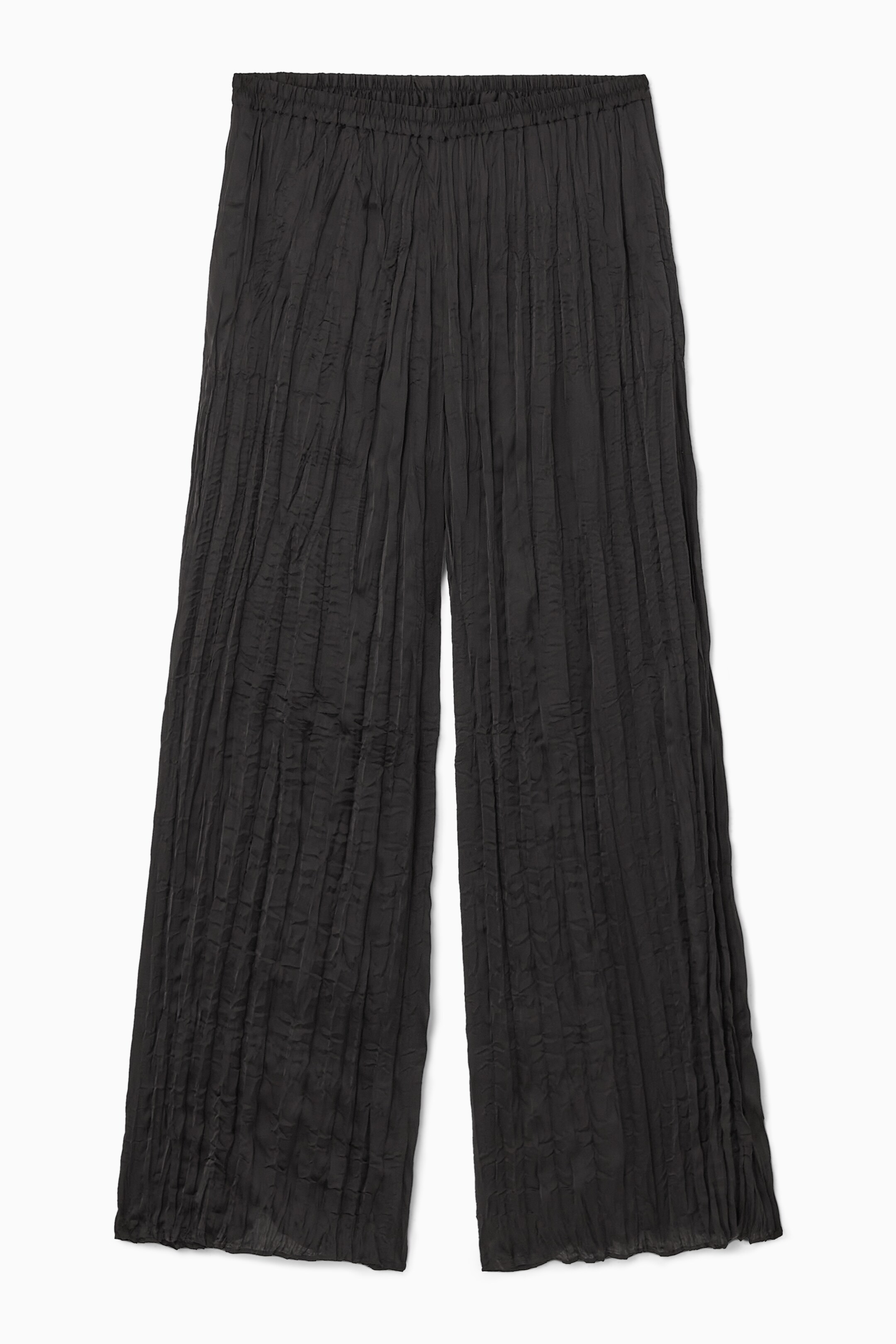 Agrandir l'image: PANTALON PLISSÉ FROISSÉ - NOIR - FEMME | H&M CH 1