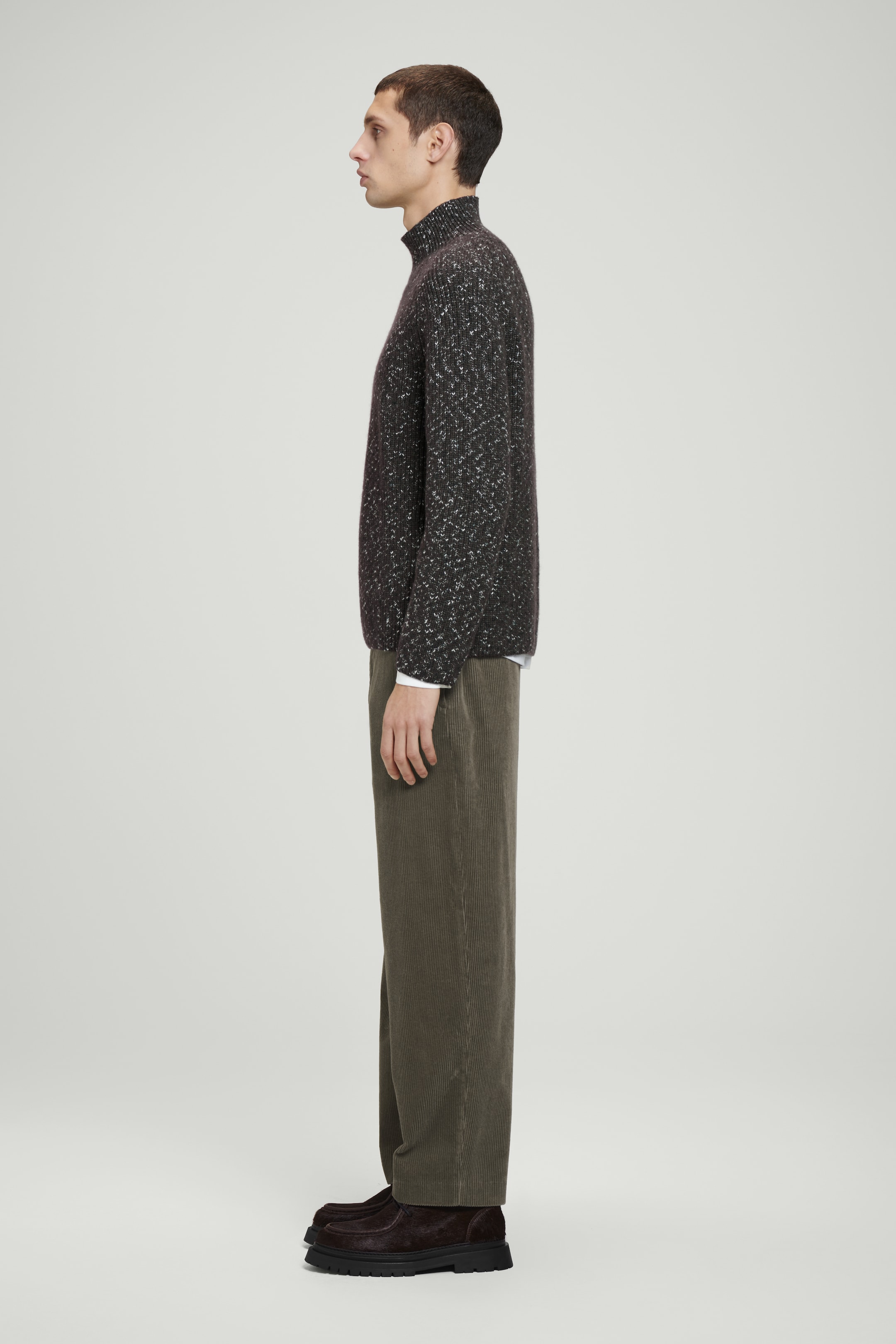 Grösseres Bild ansehen: WOLLPULLOVER AUS VERZWIRNTER WOLLE - DUNKELGRÜN - HERREN | H&M CH 3