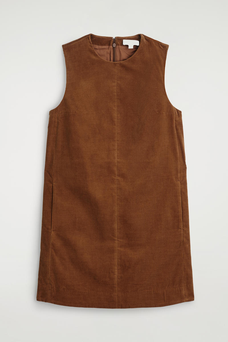 Corduroy Mini Shift Dress