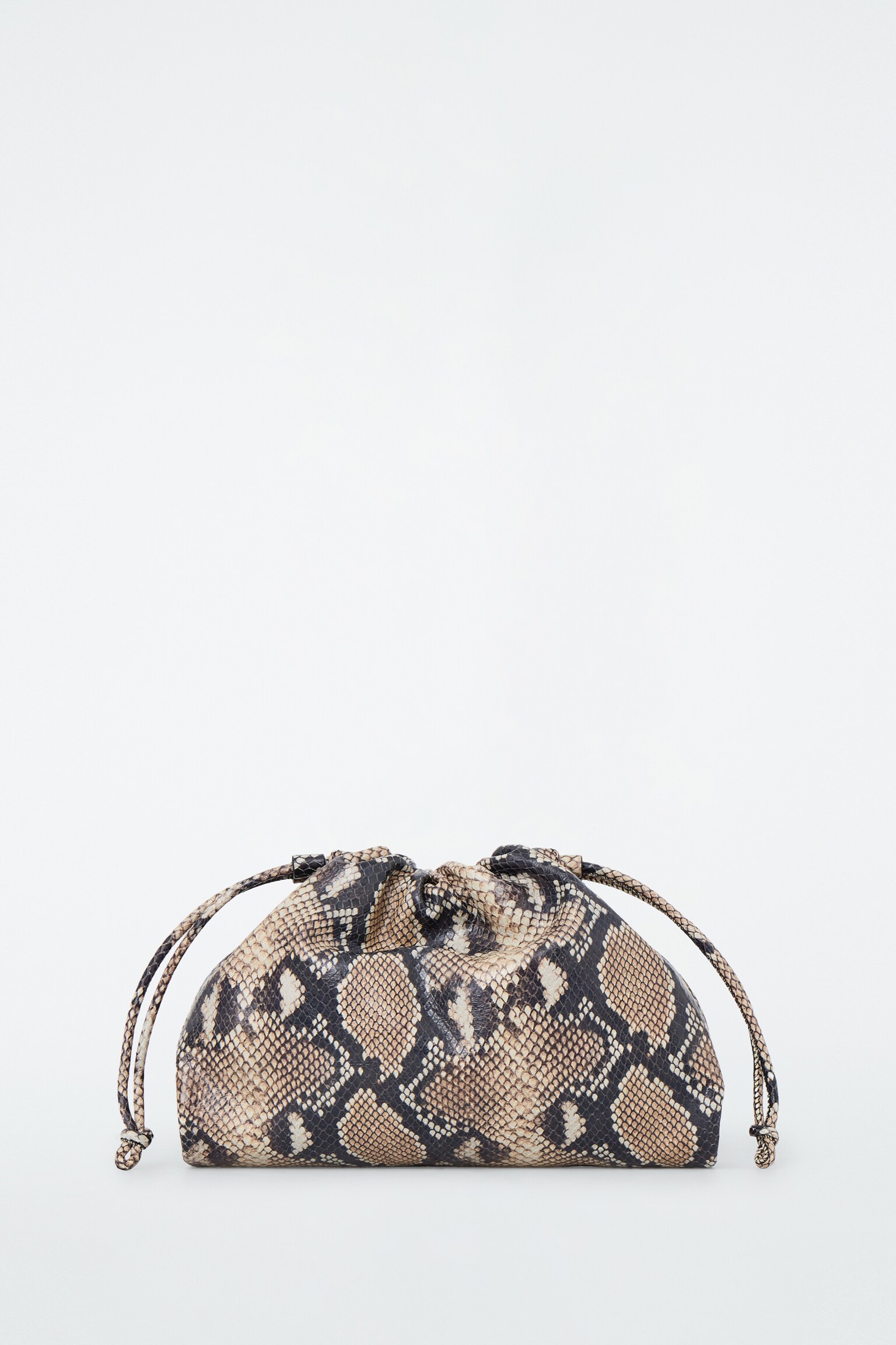 MINI POCHETTE CAVATELLI – CUIR - EFFET PEAU DE SERPENT/NOIR/BORDEAUX/BLEU MARINE