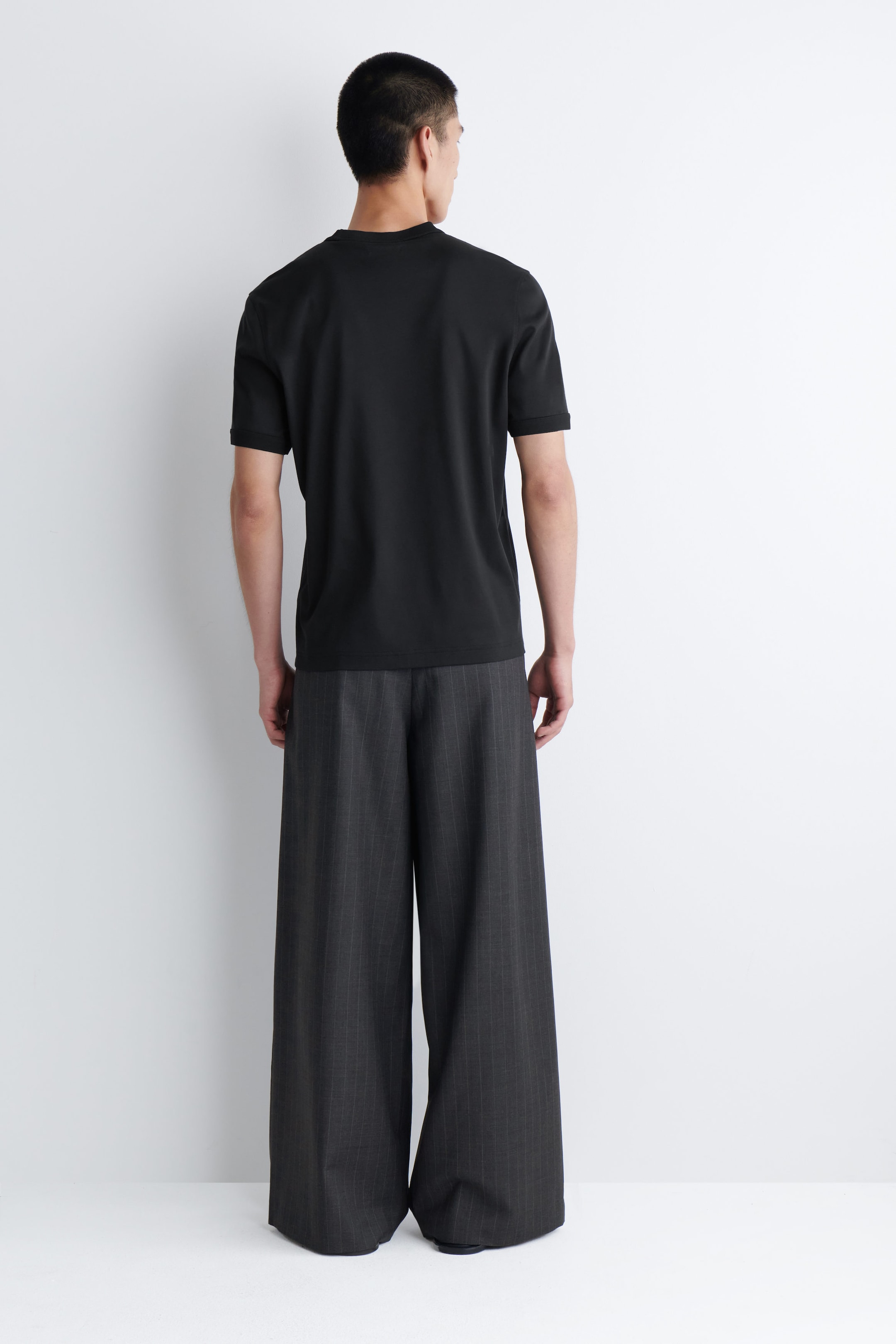 MERINO WOOL WIDE-LEG TROUSERS