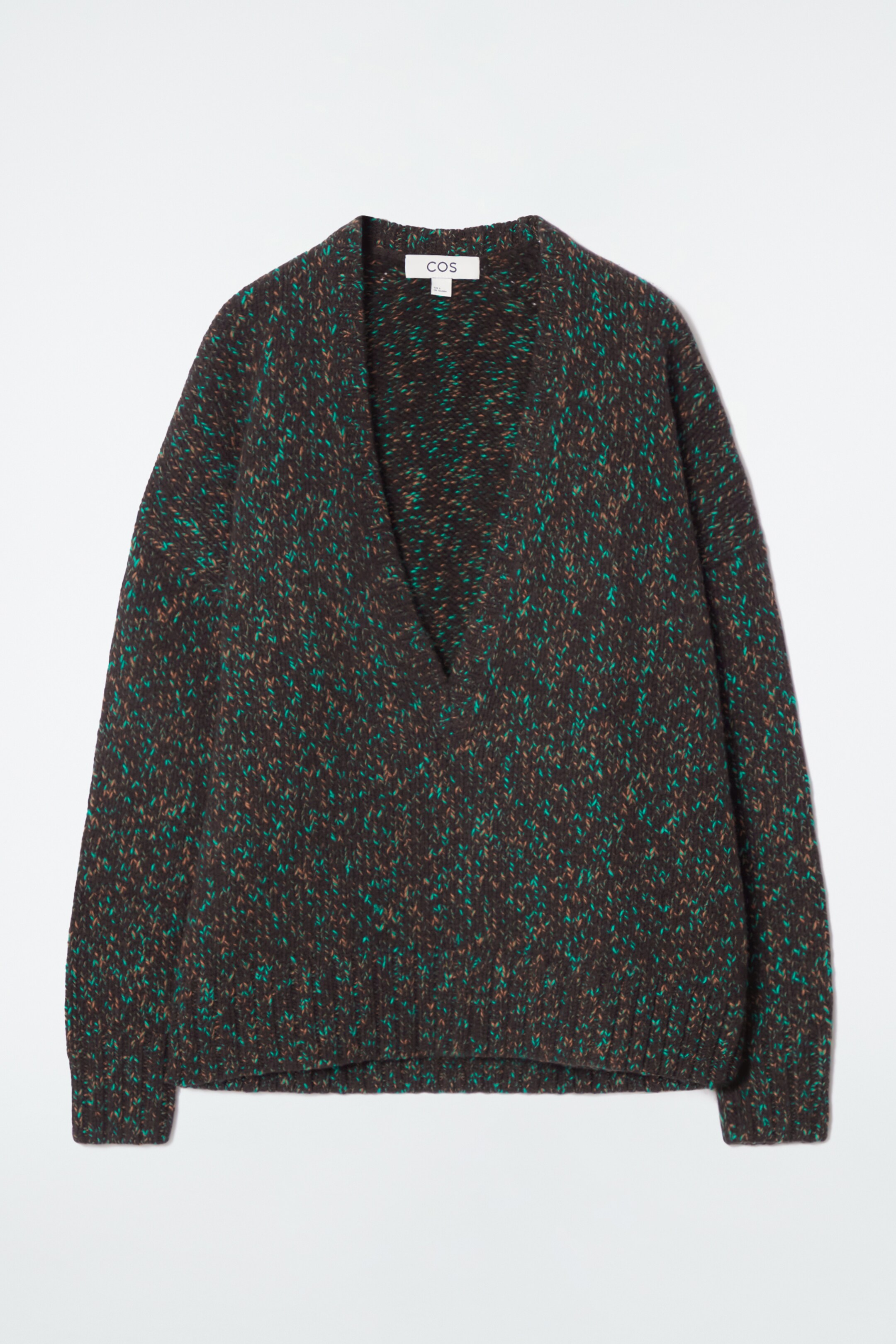 View larger image: OVERSIZED CHUNKY FLECKED WOOL JUMPER - BROWN - Ladies | H&M GB 1