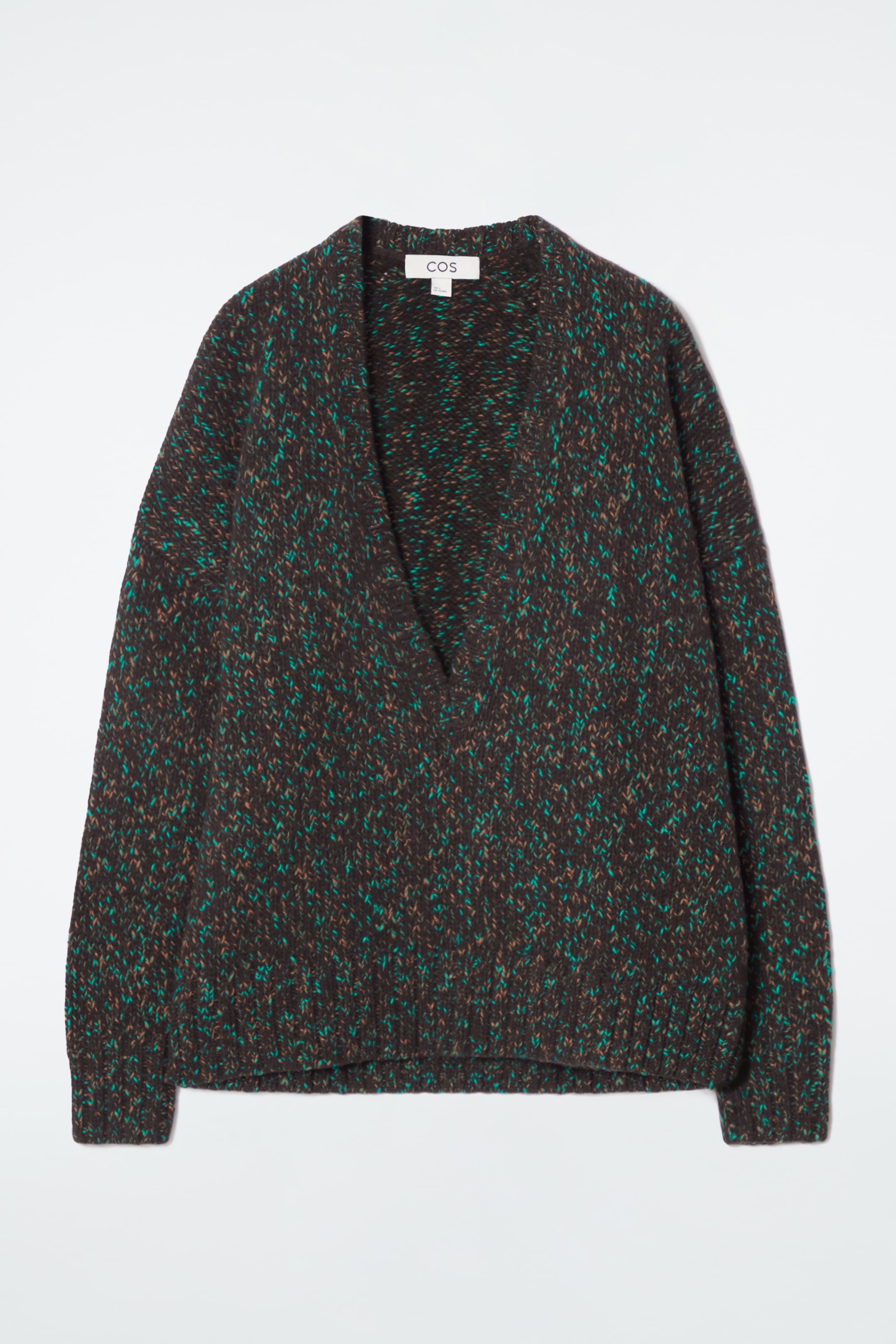 Grösseres Bild ansehen: OVERSIZED-PULLOVER AUS GESPRENKELTER WOLLE - BRAUN - DAMEN | H&M CH 1