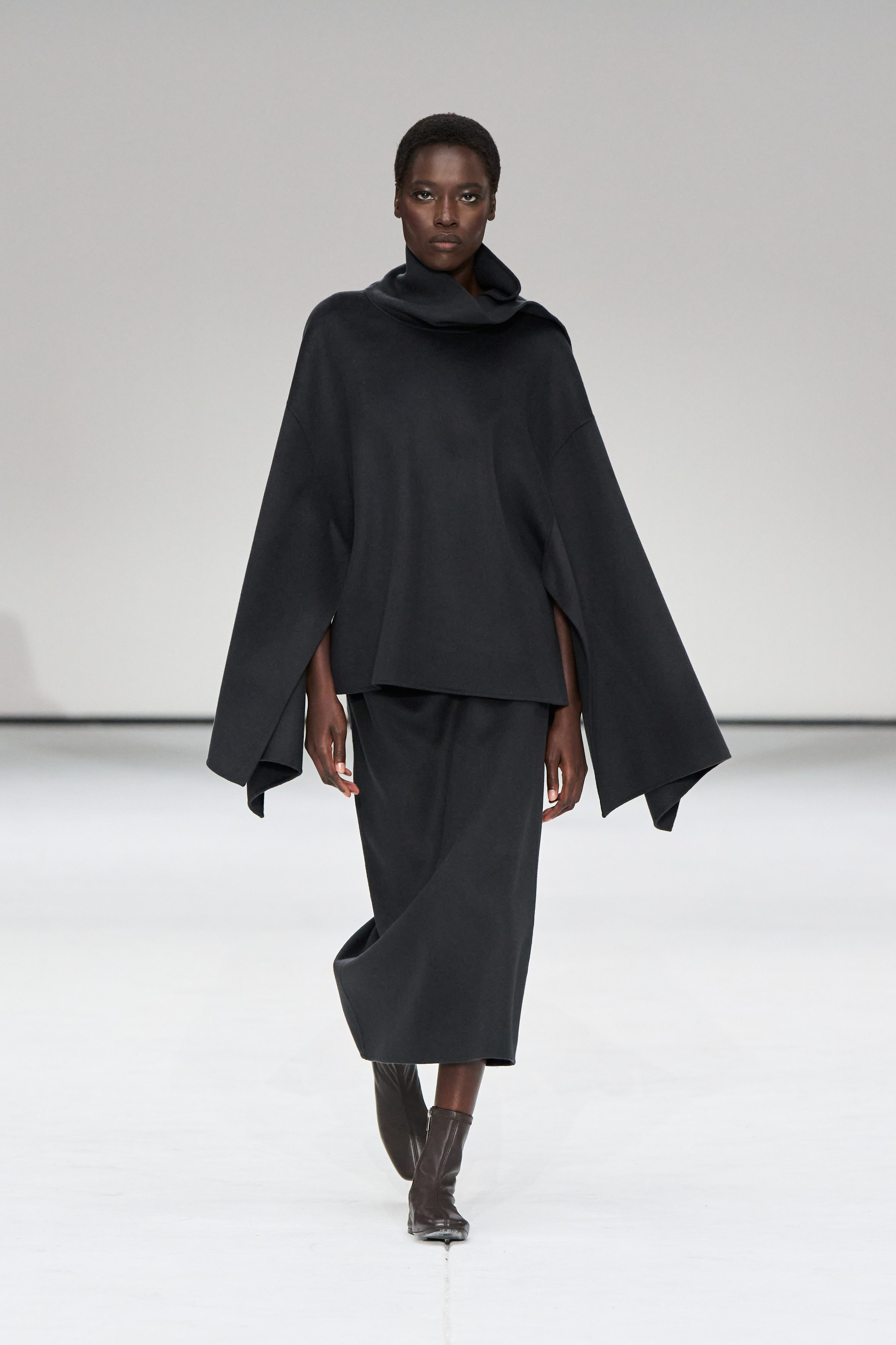DOUBLE-FACED WOOL CAPE - STEEL | COS US