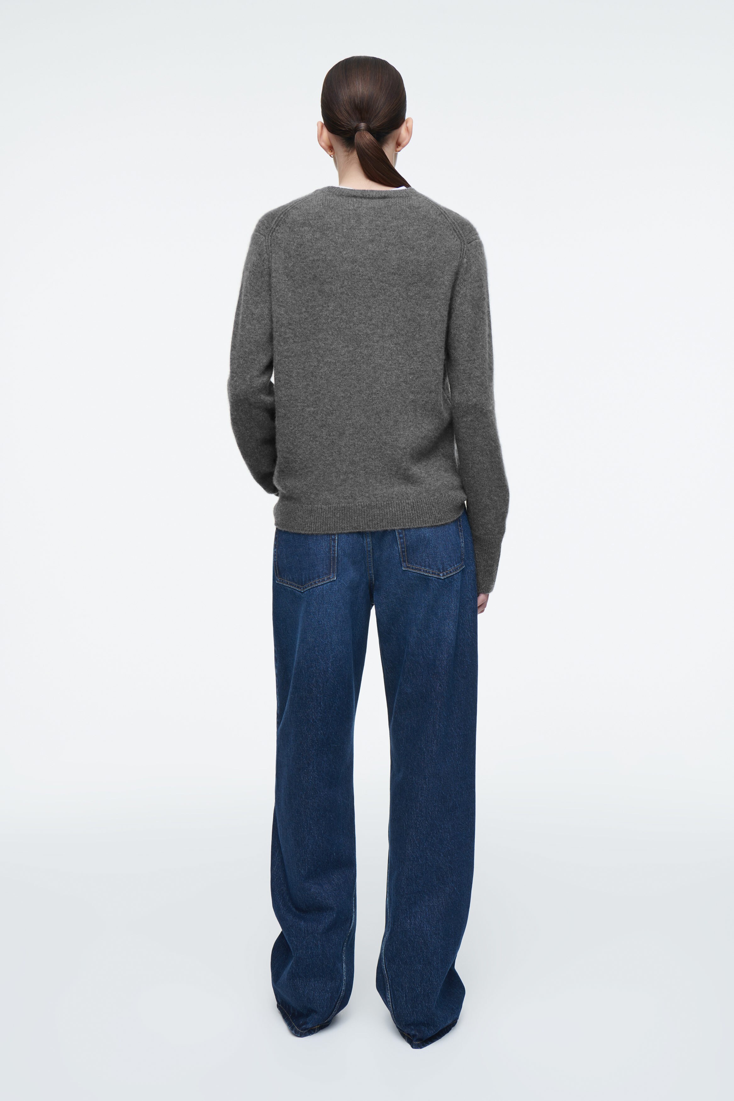 CASHMERE SWEATER - GRAY | COS US