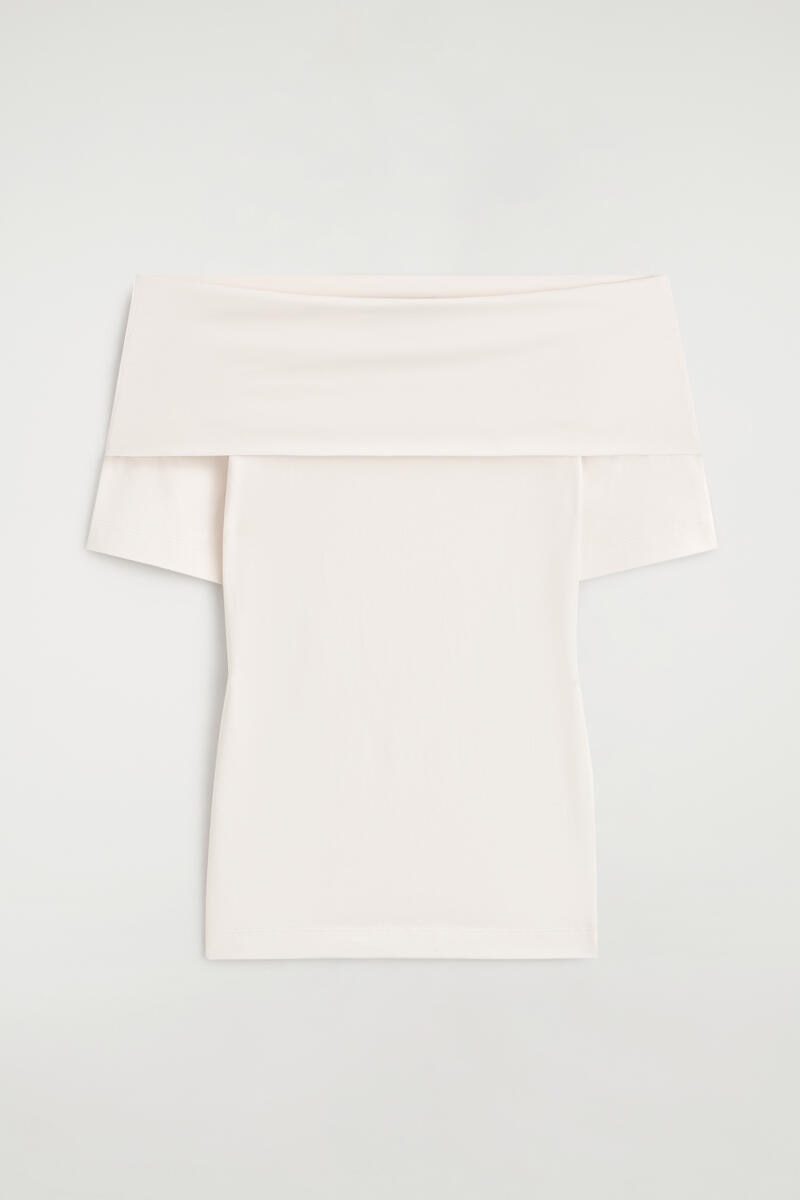 Folded Off-The-Shoulder Top