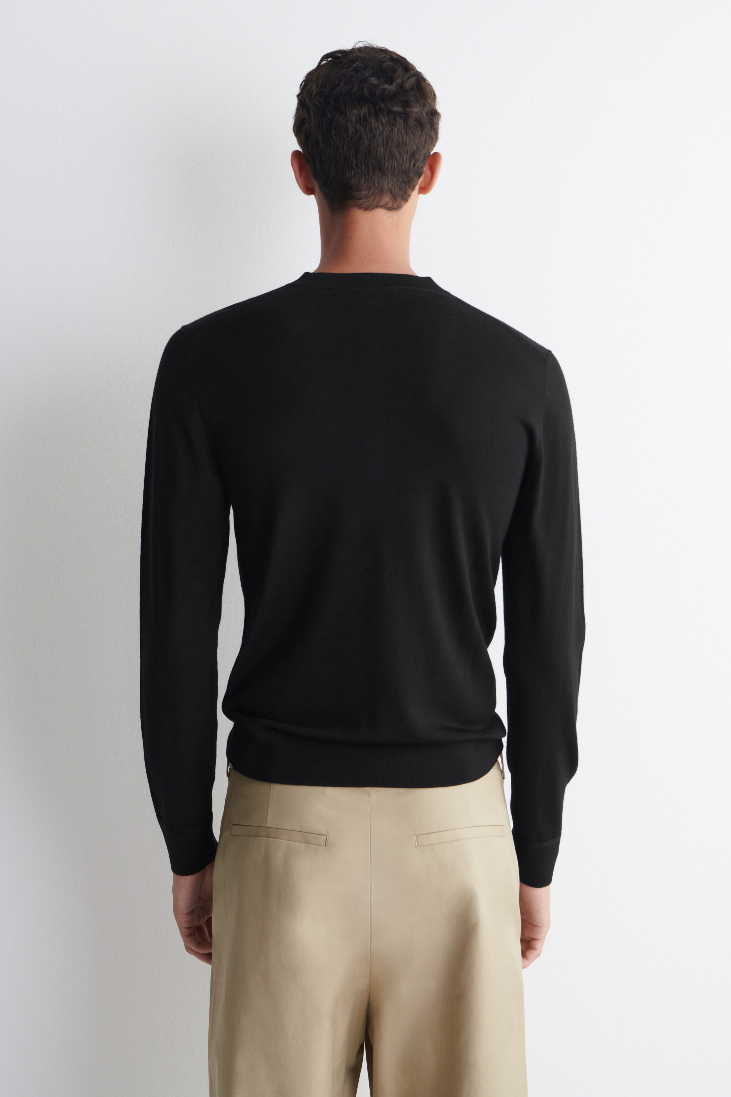 SLIM MERINO WOOL HENLEY TOP - thumbnail 10