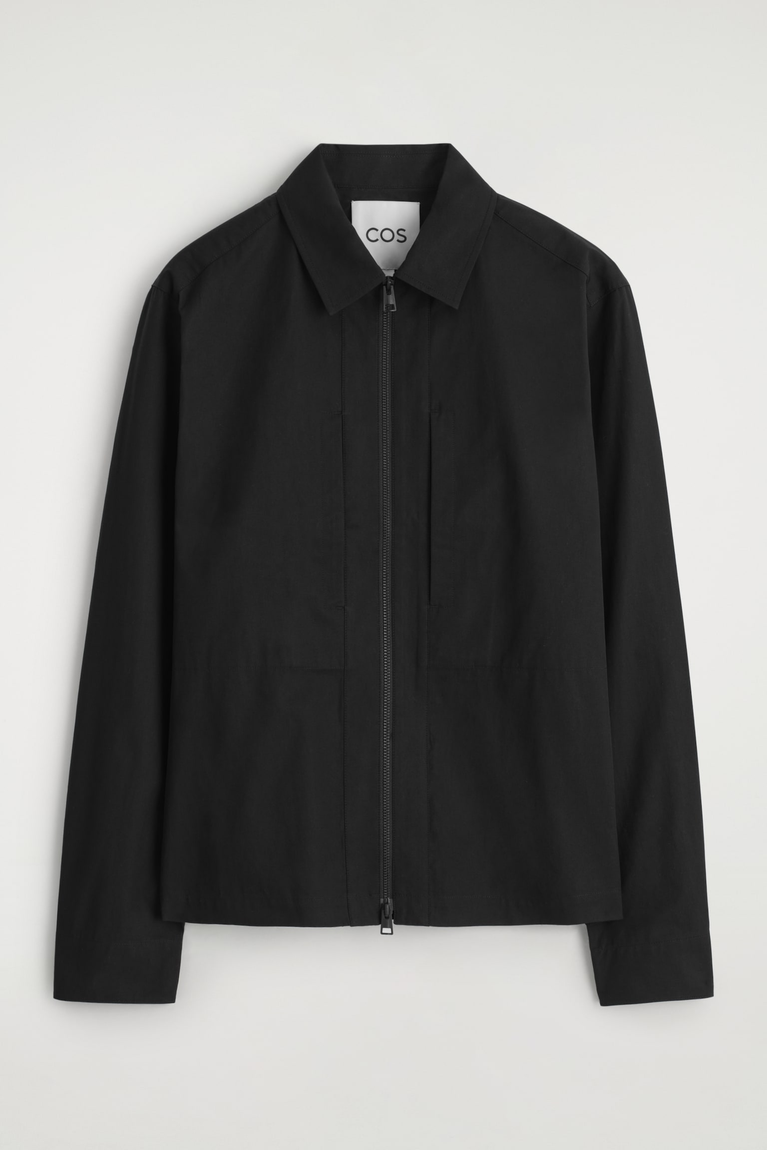 HEMDJACKE AUS BAUMWOLLE MIT REISSVERSCHLUSS - SCHWARZ - 2