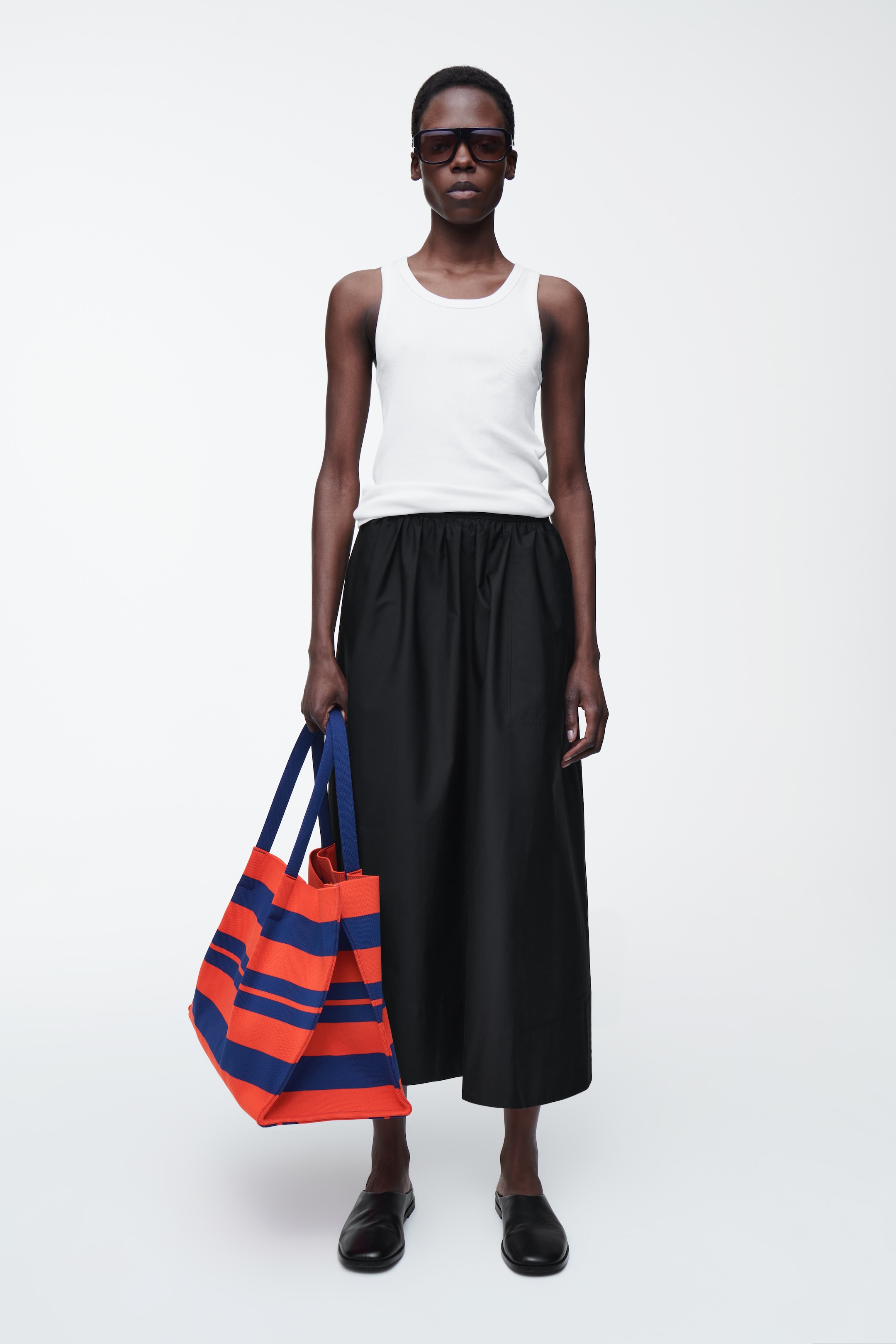 Agrandir l'image: SAC CABAS RAYÉ - ROUGE / BLEU / RAYURES - FEMME | H&M CH 2