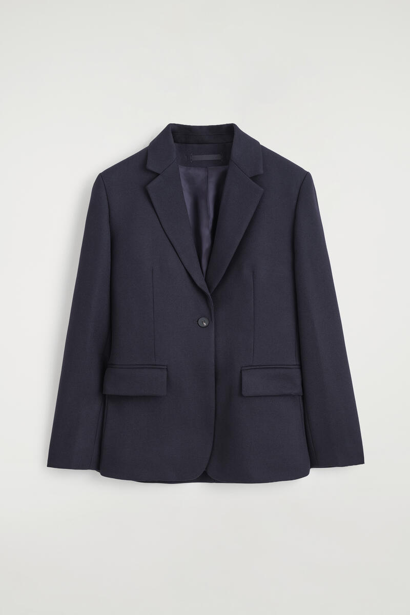 Single-Breasted Wool Blazer
