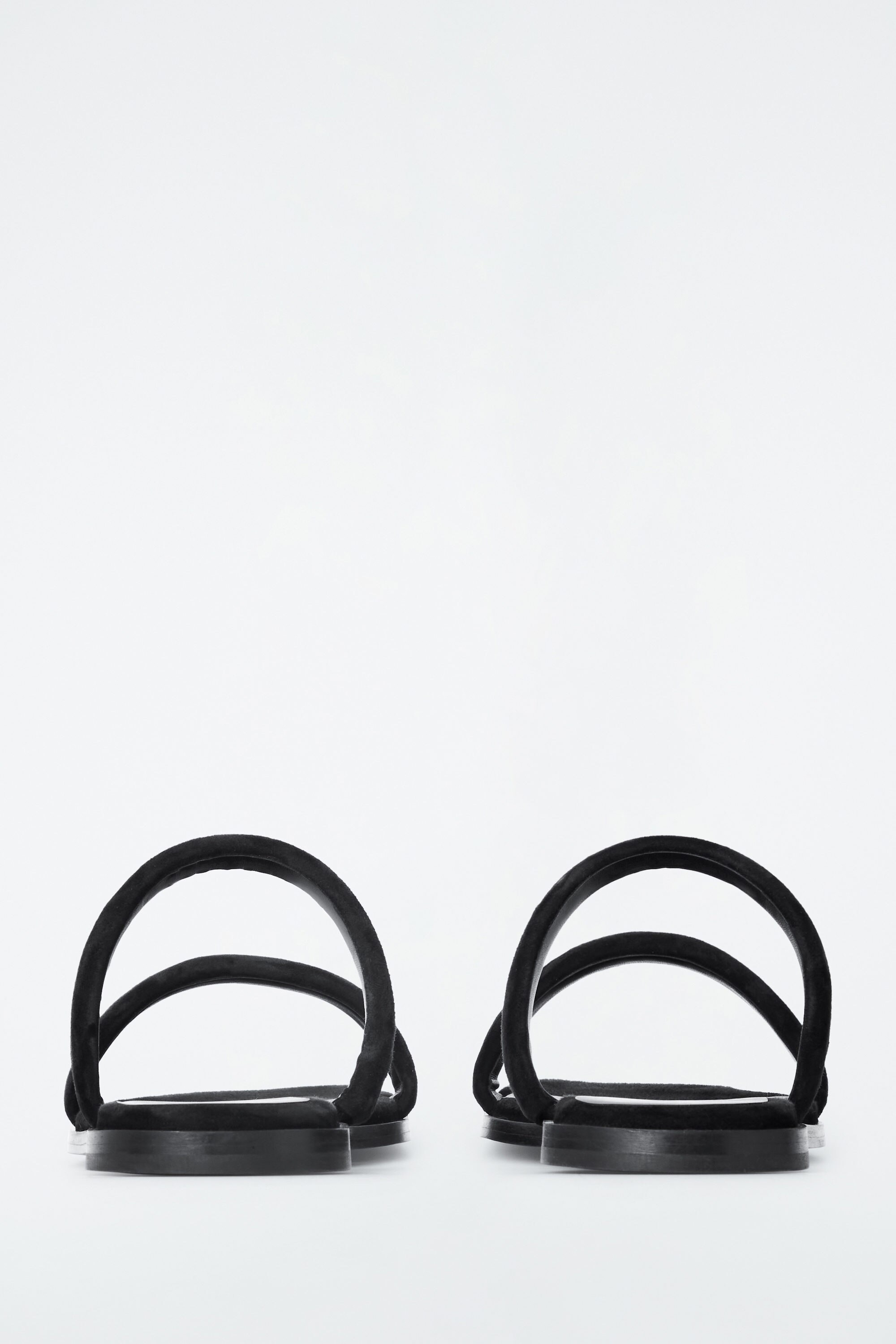 靴 cos suede sandals COS Multi-Strap Suede Sandals in Natural | Lyst