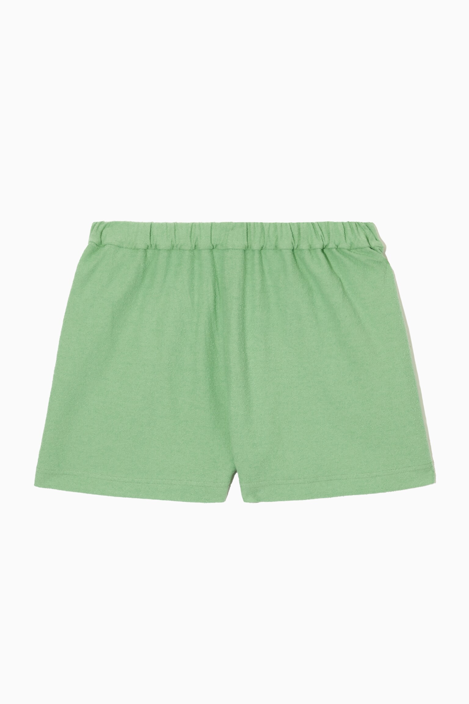 BOUCLÉ SHORTS - LIGHT GREEN - 1