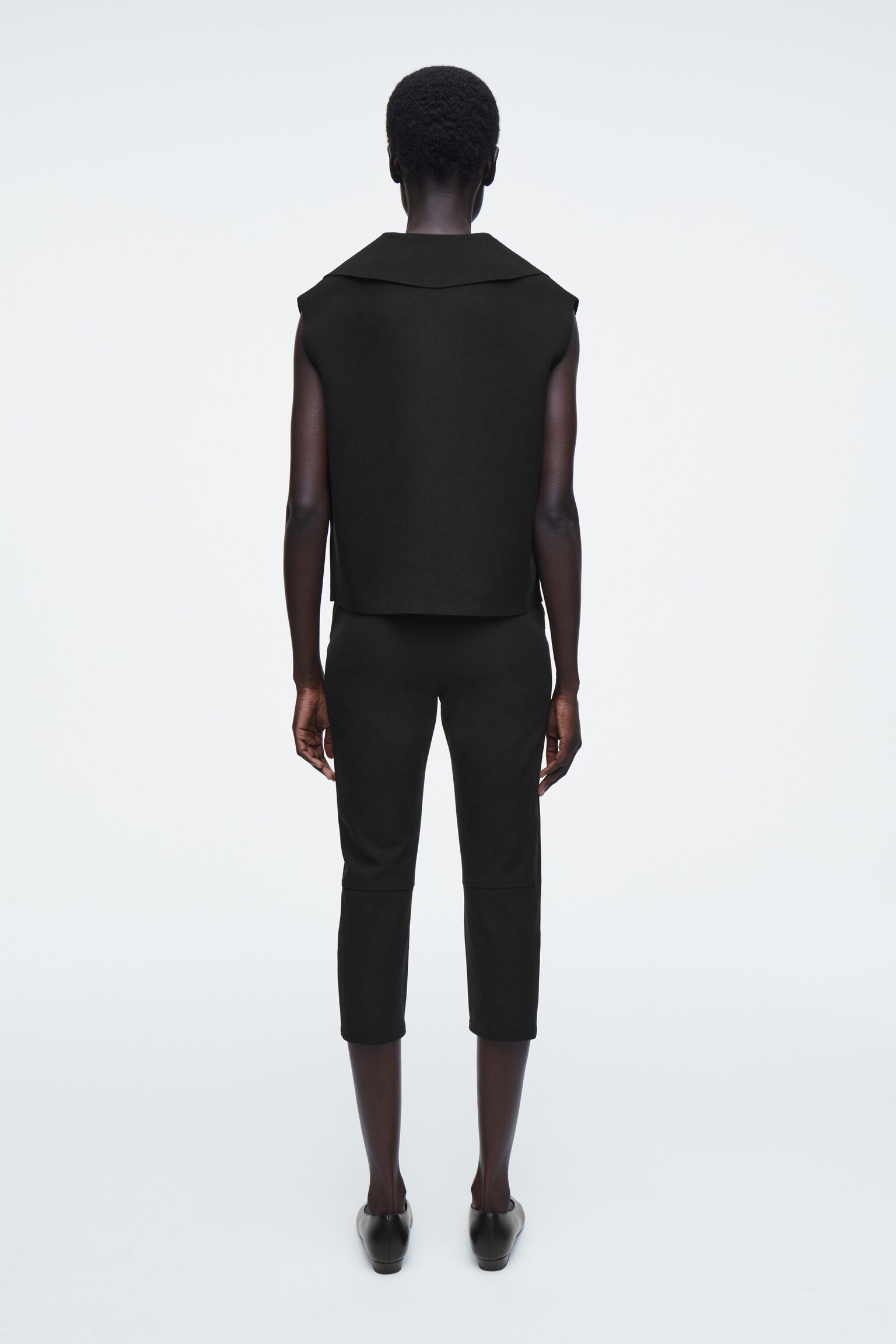 PANTALON CAPRI SLIM - NOIR - 4