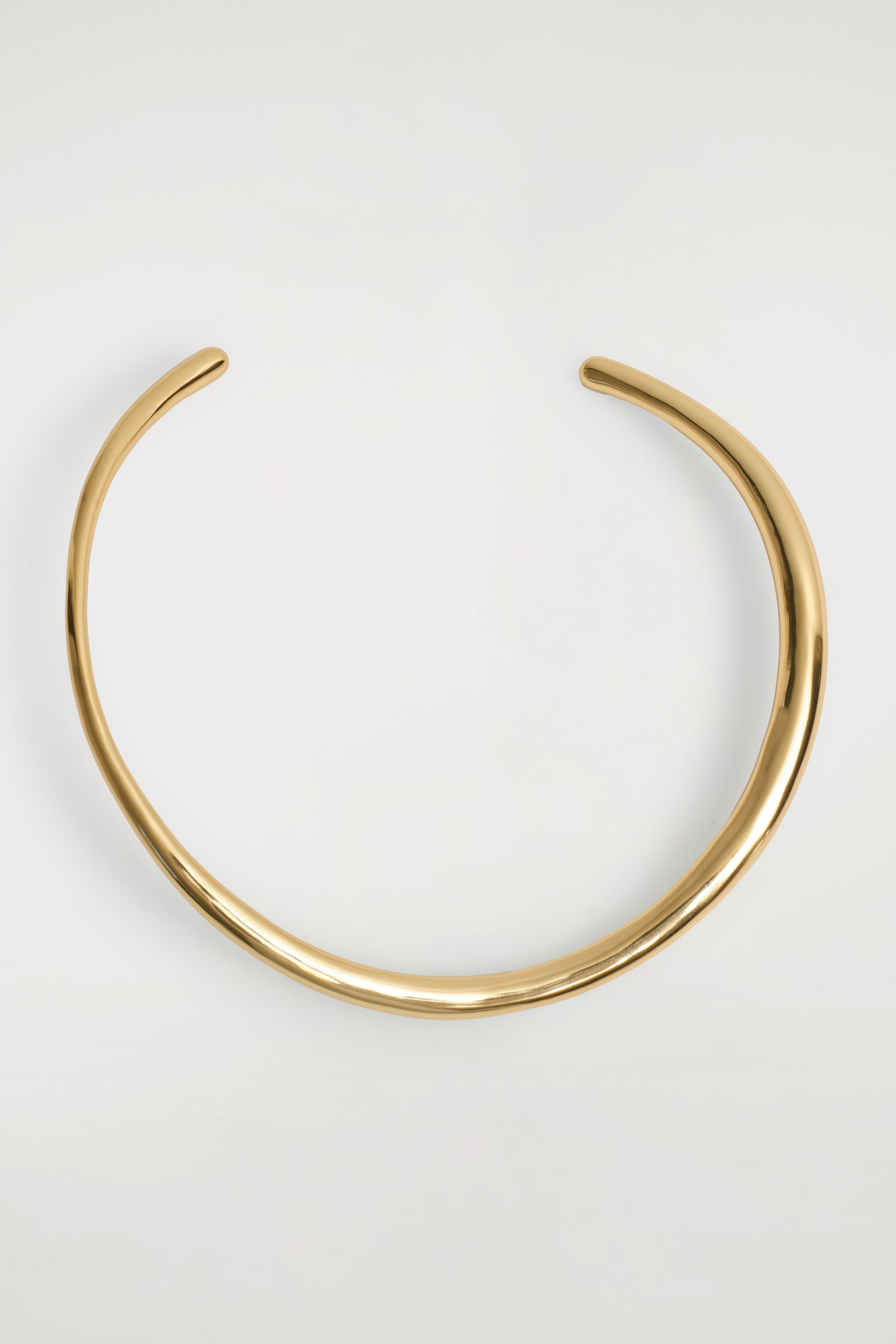 COLLANA RICURVA IN STILE BRACCIALE - ORO - 2