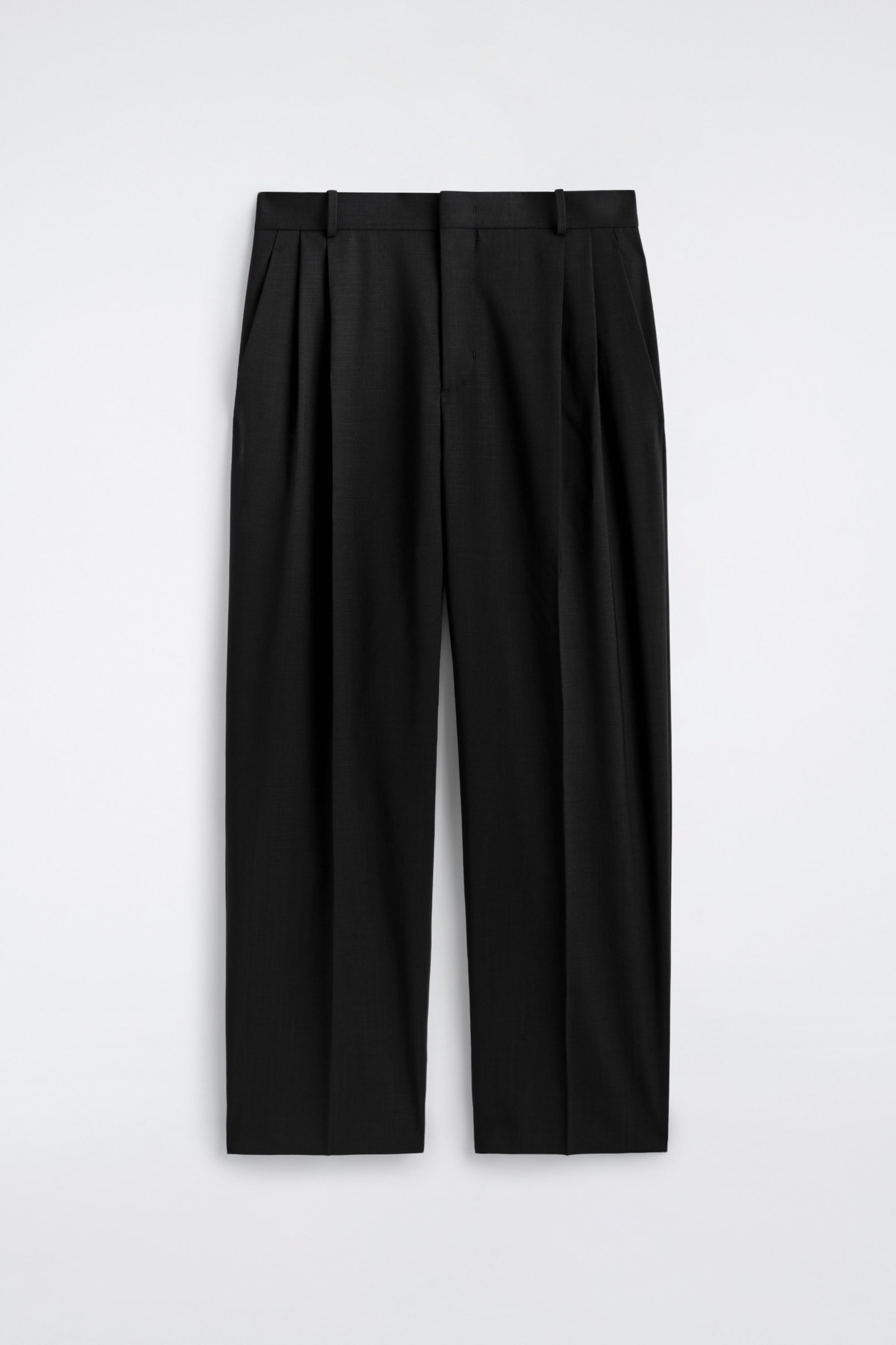 FLUID WOOL RELAXED-FIT WIDE-LEG TROUSERS
