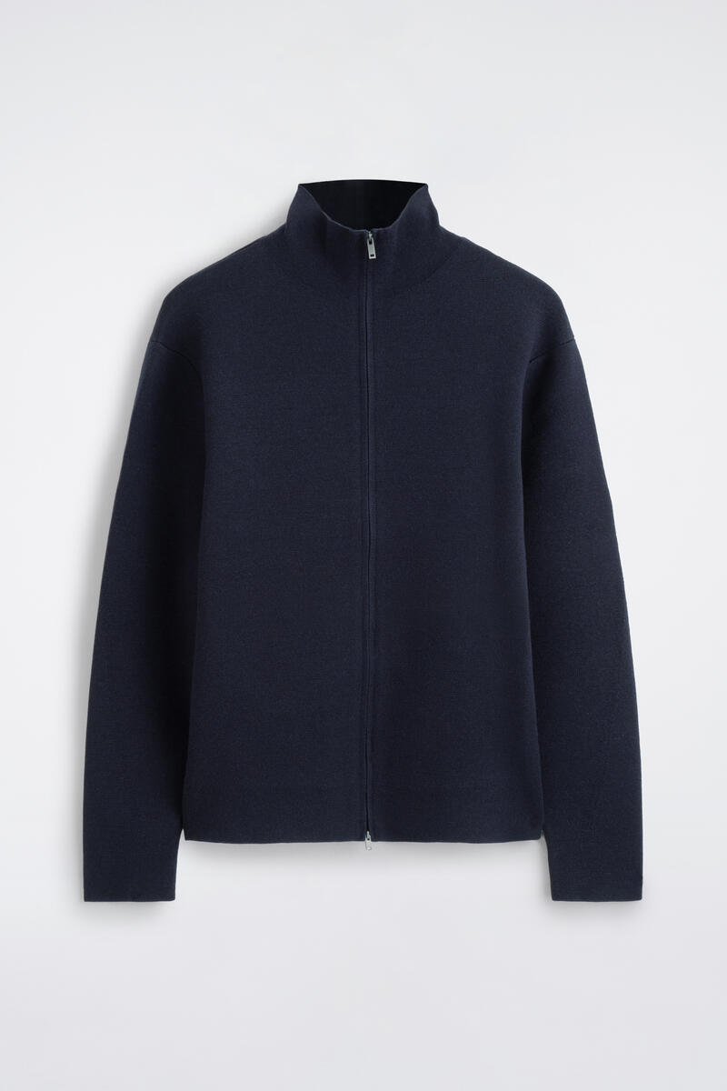 Milano Knit Turtleneck Zip-Up Jacket