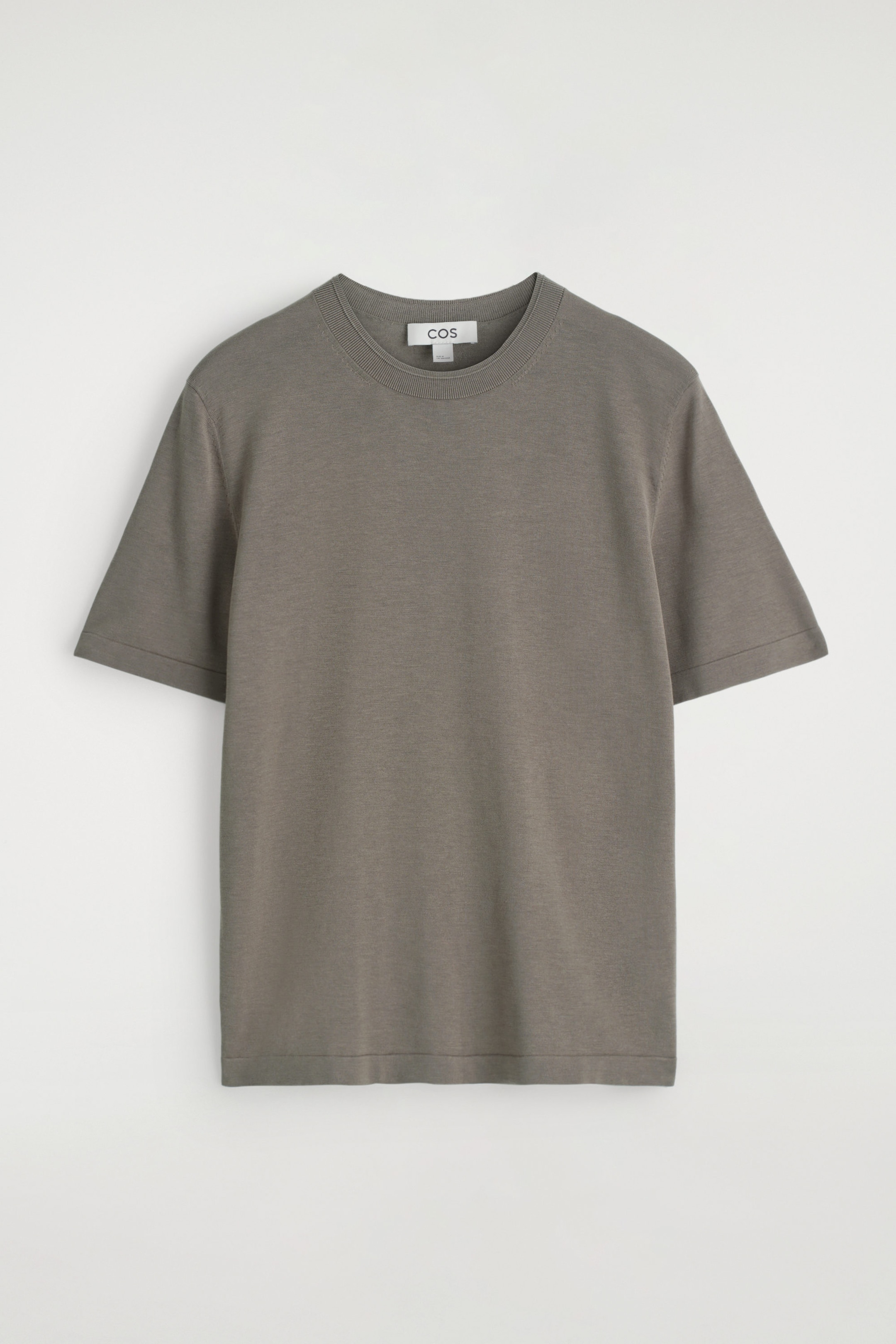 SLIM KNITTED SILK T-SHIRT