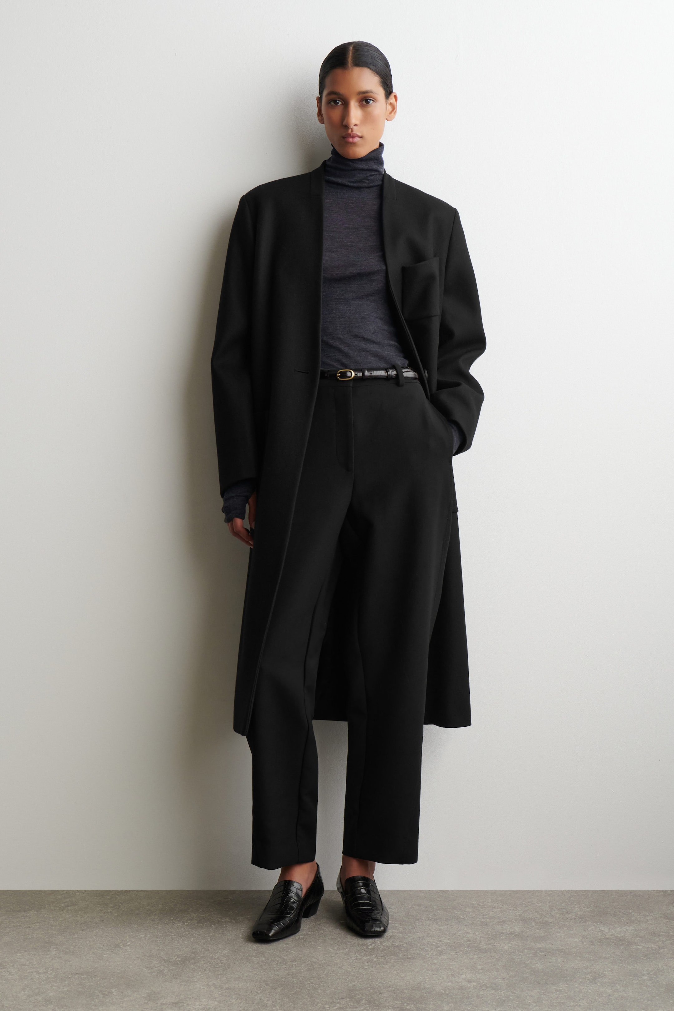MERINO WOOL HIGH-NECK TOP