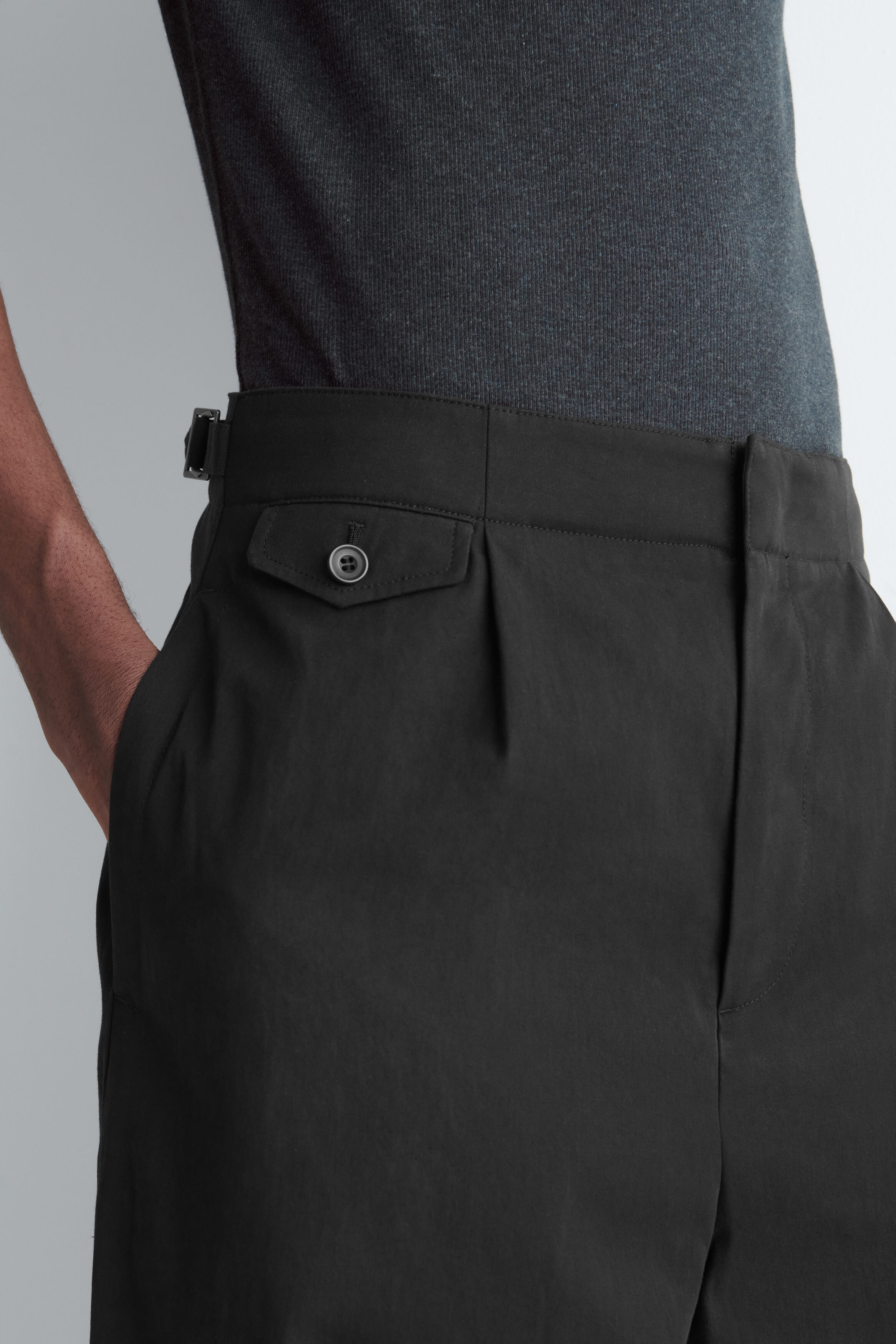POCKET-DETAIL RELAXED-FIT WIDE-LEG PANTS - thumbnail 4
