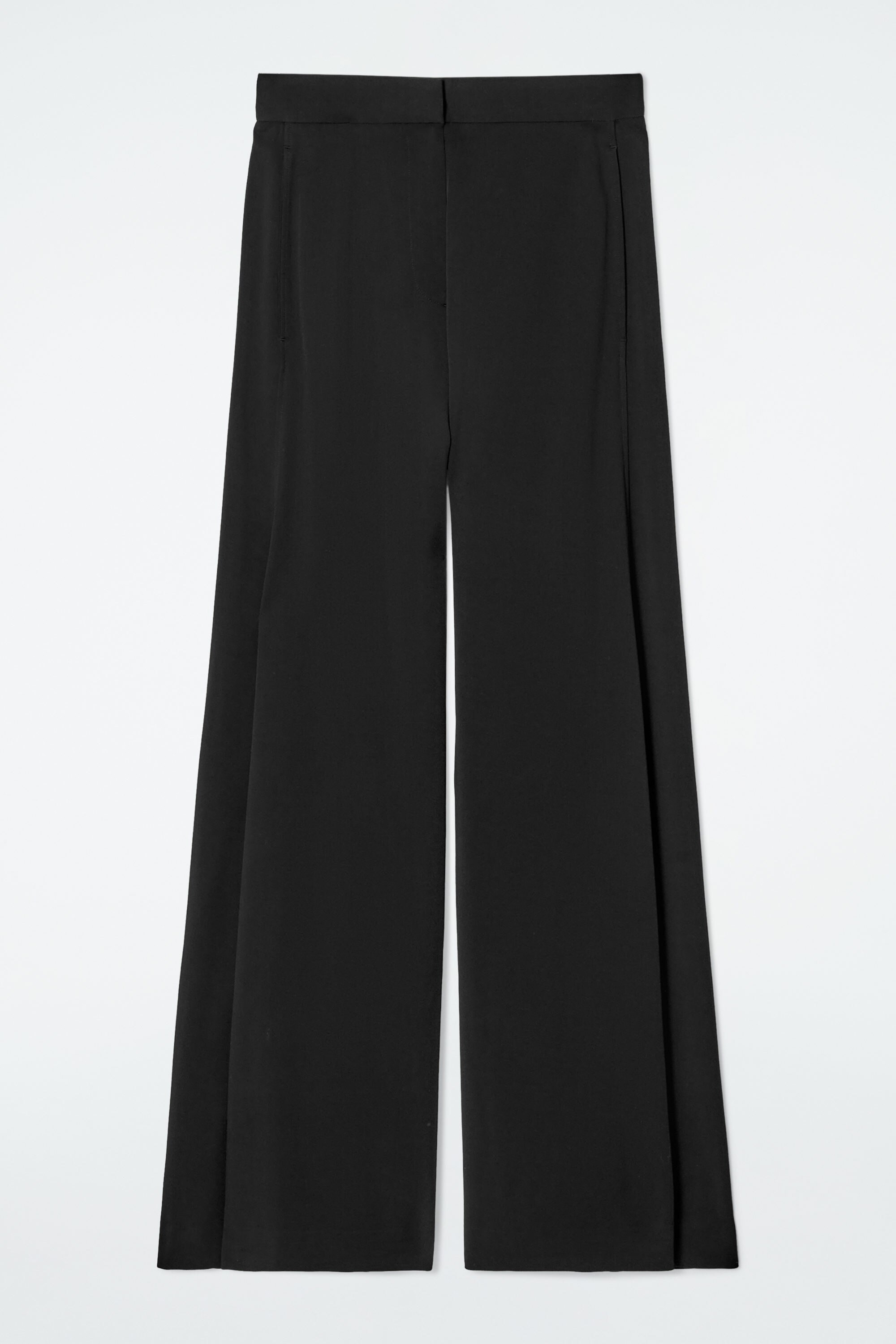 ★ POSZER★ Wide leg string pants black 252WLSPT003F Wide Leg Trouser Pants In Plus Size - Black Black | NYDJ