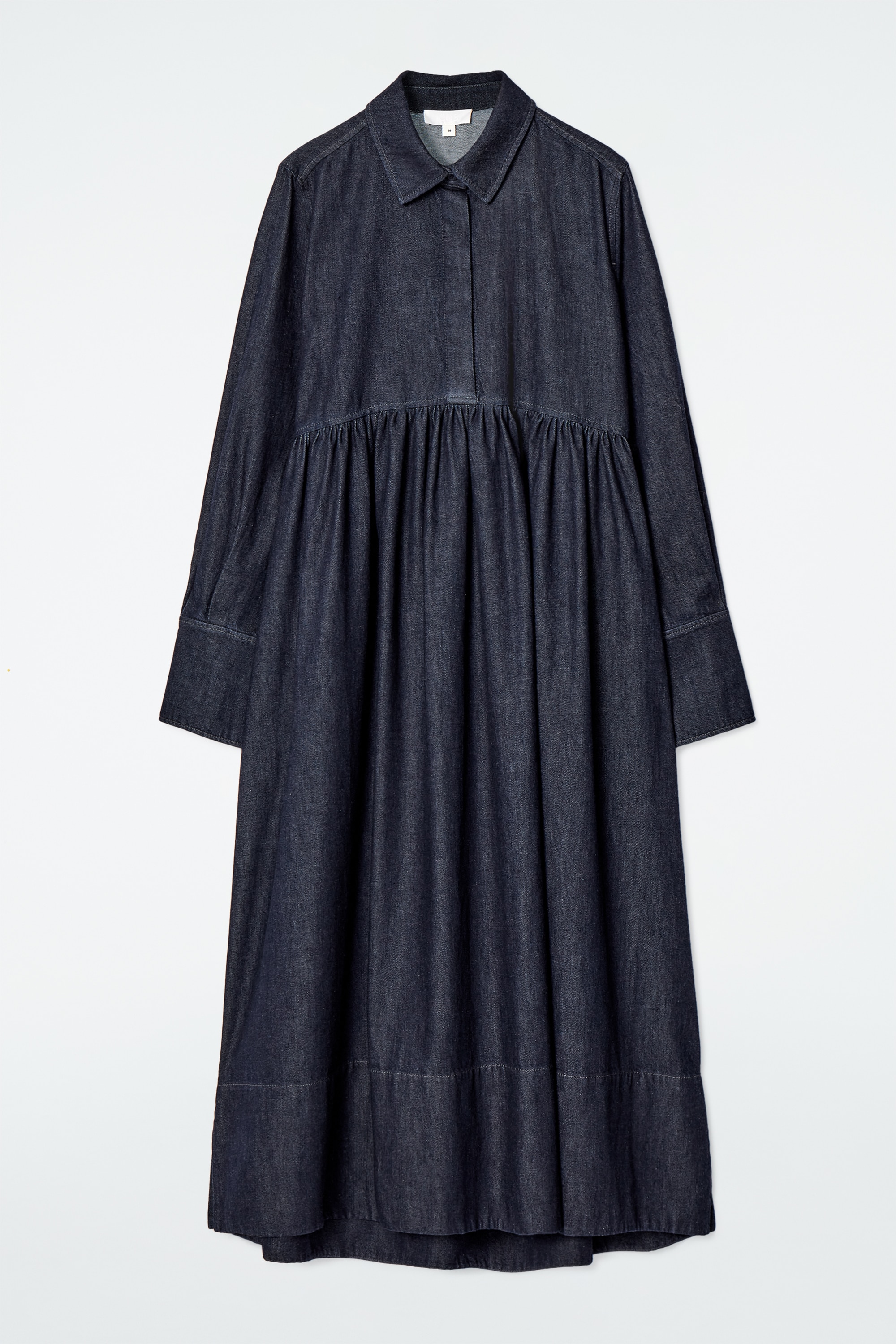 ROBE-CHEMISE OVERSIZE EN JEAN - INDIGO